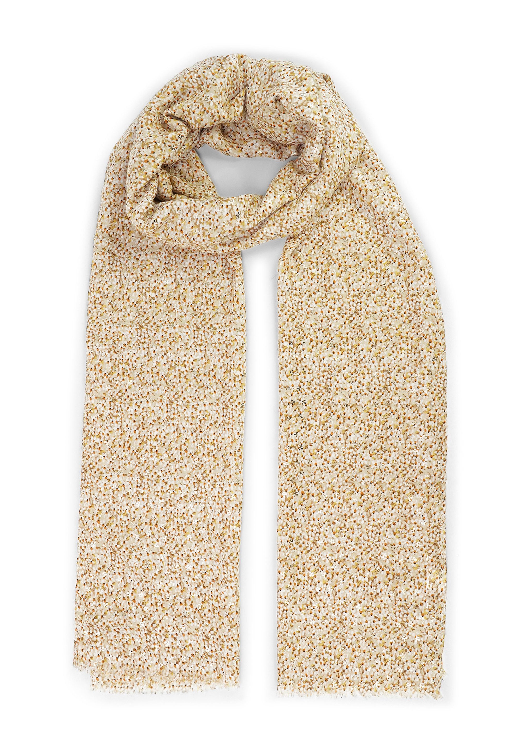 Harpa Modeschal PEPPER, mit floralem Allover-Print und Metallic-Effekt