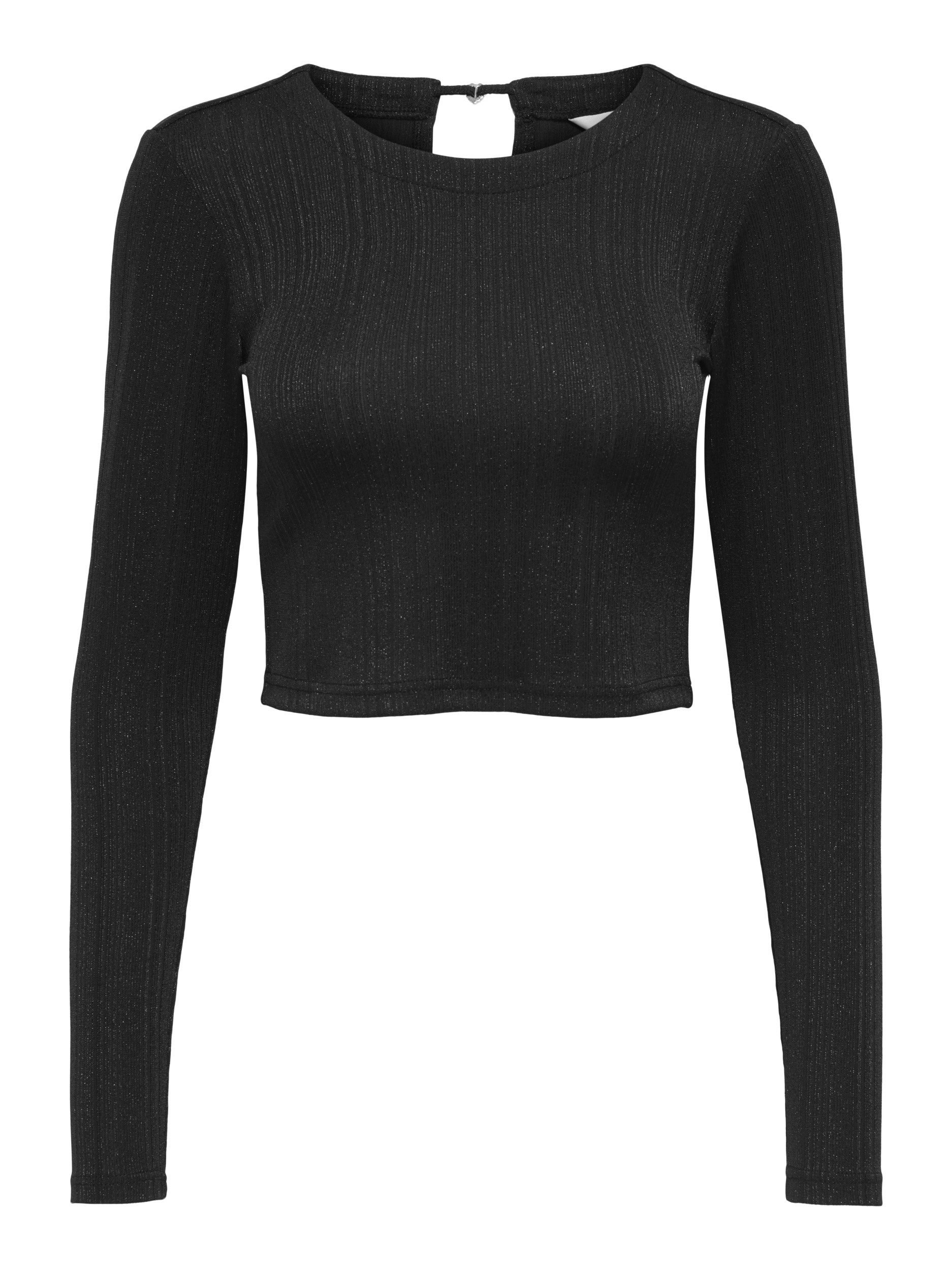 ONLY Langarmshirt ONLLAMINA L/S HEART DETAIL TOP WVN
