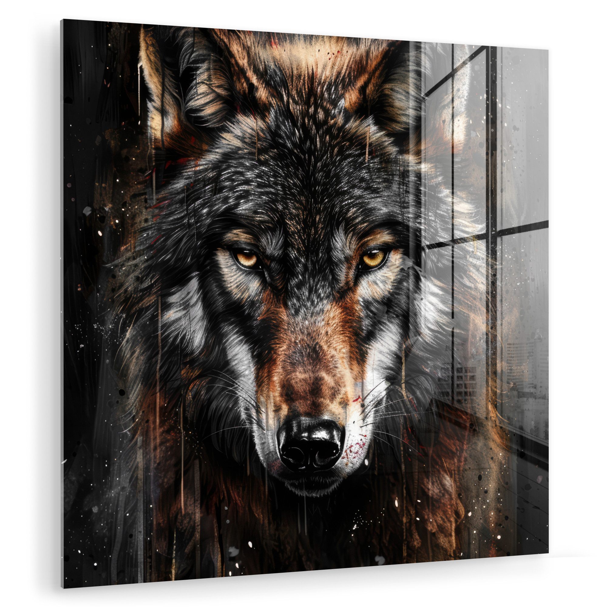 MuchoWow Acrylglasbild Tiere - Wolf - günstig online kaufen