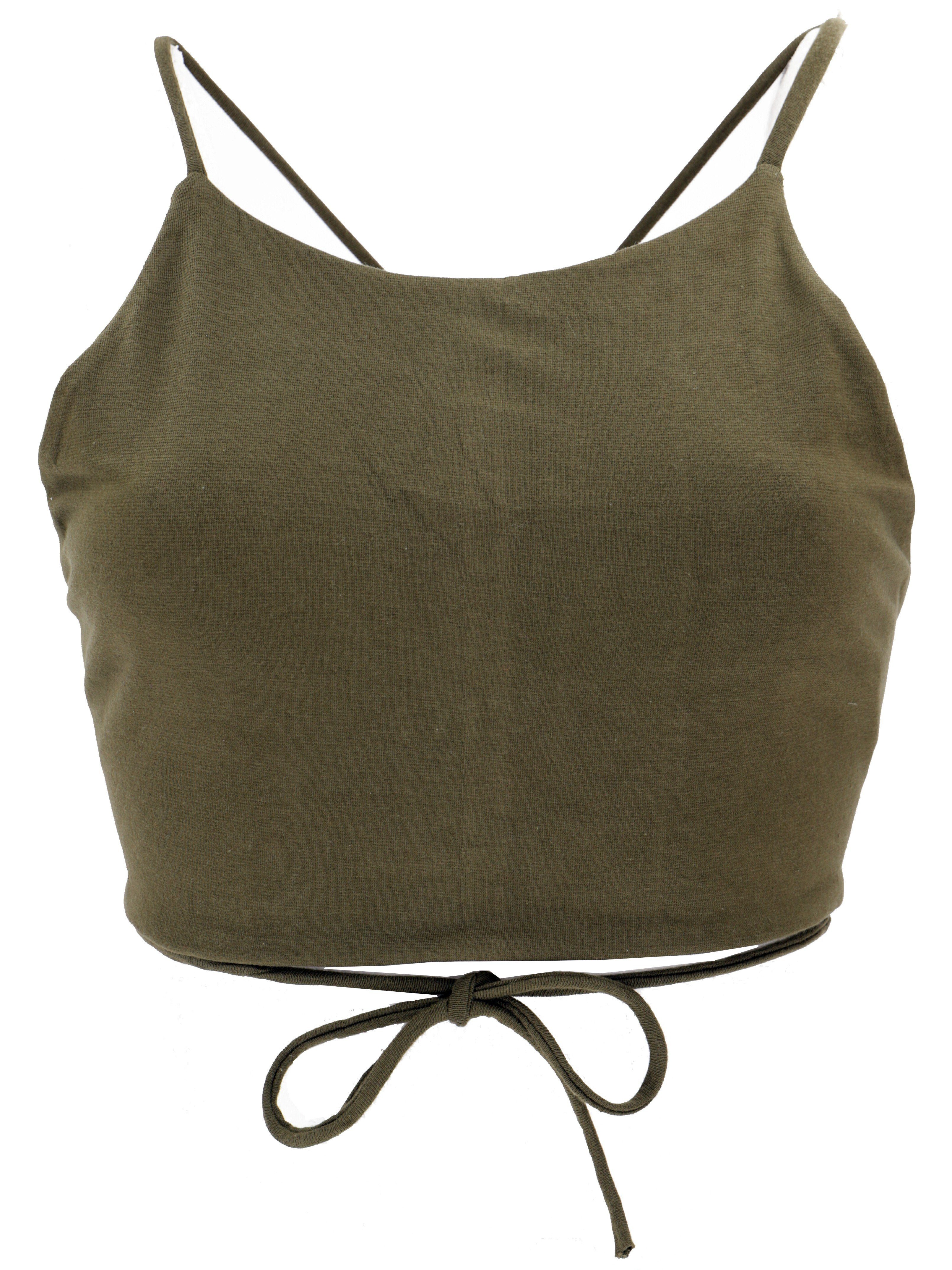 Guru-Shop T-Shirt Goa Psytrance Bikini Top, Boho Top, Pixi Top,.. Festival, Ethno Style, Psychedelic, alternative Bekleidung