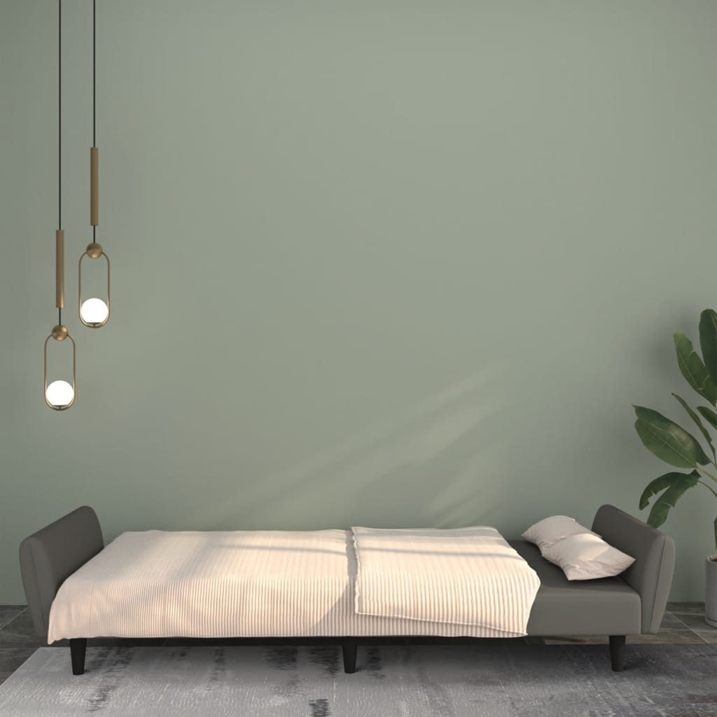 vidaXL Sofa Schlafsofa 2-Sitzer Dunkelgrau Samt günstig online kaufen