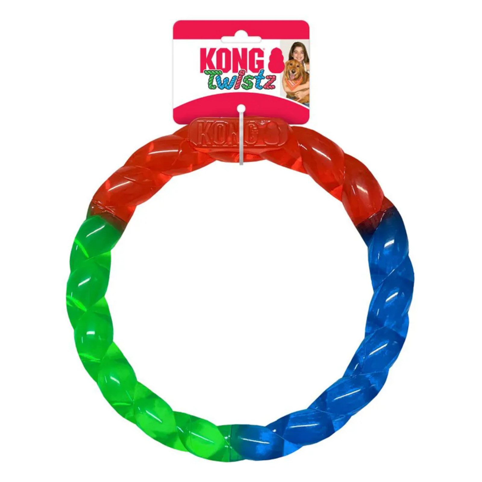 KONG Zerrspielzeug KONG Twistz Ring, S, 17 cm – Spiel- und Apportierring für Hunde