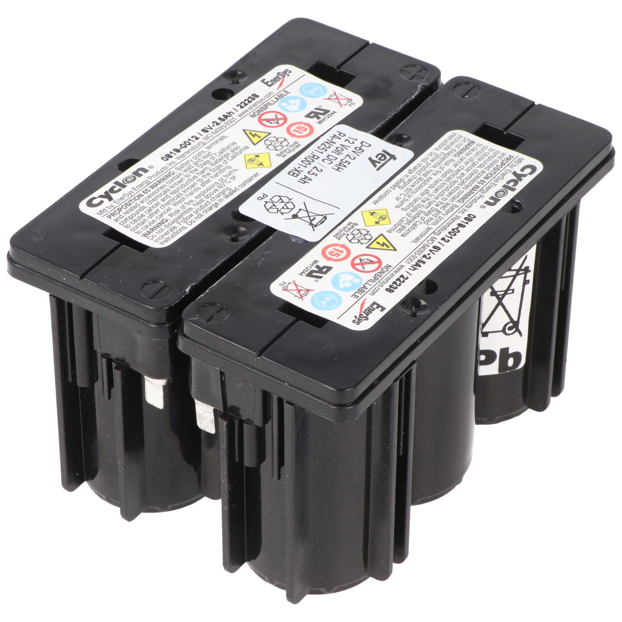 Hawker EnerSys Hawker Enersys Cyclon 0819-0020, Pb2,5-12, Faston 4,8mm Anschluss, 12 Akku 2500 mAh (12,0 V)