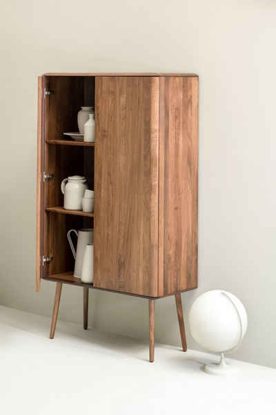 whiteoak Highboard, extravagantes Design in hochwertiger Qualität