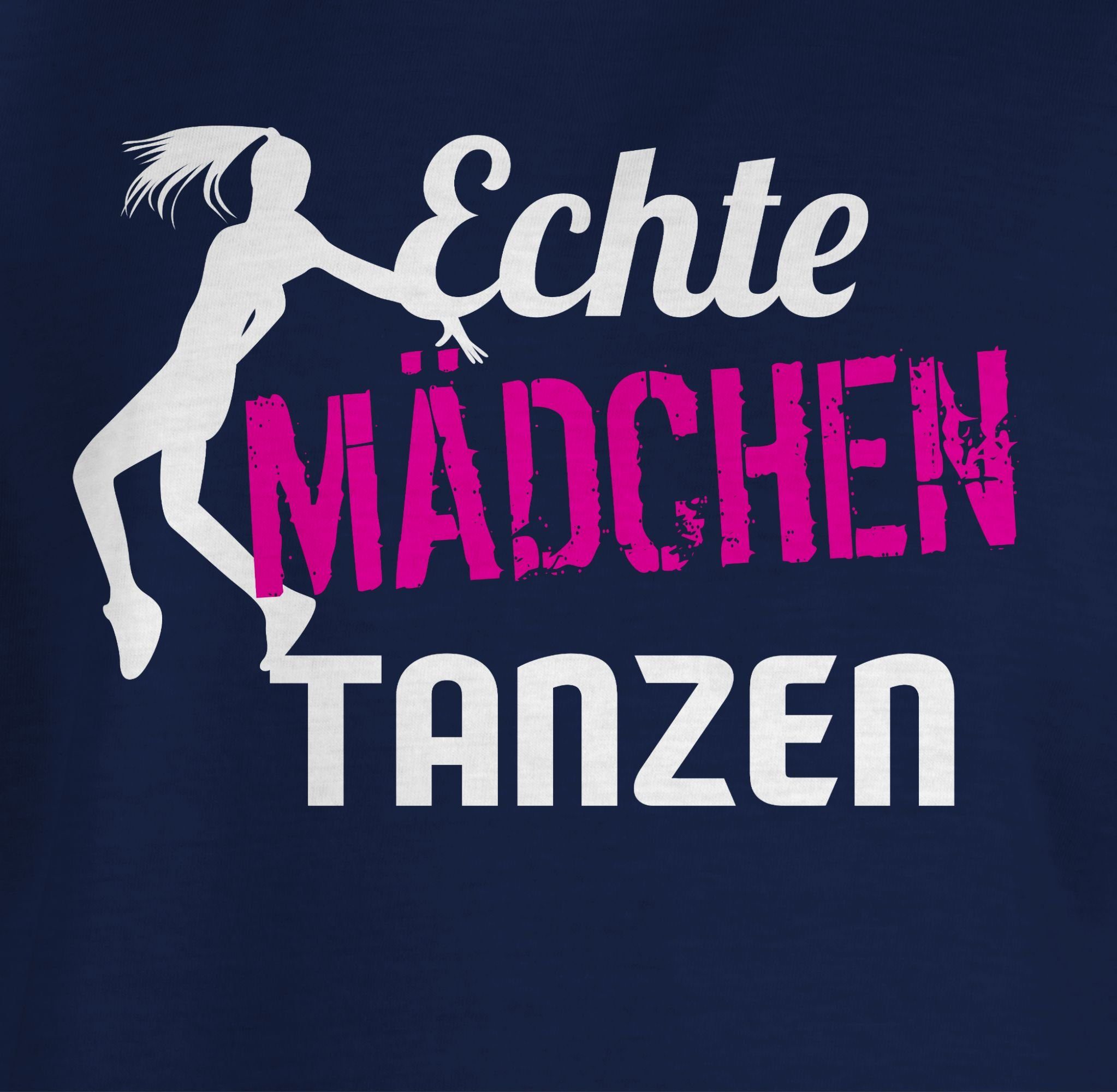 T-Shirt Sport Kleidung Shirtracer Kinder Dunkelblau - Tänzerin Echte 3 Mädchen tanzen