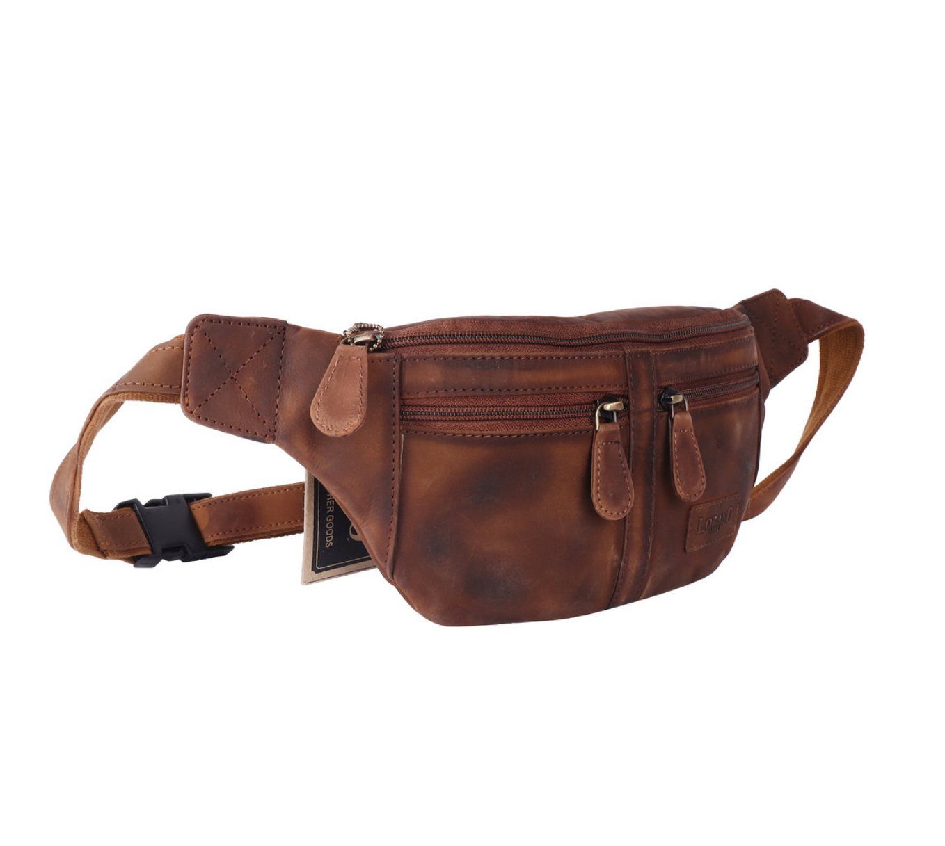 Qivee Bauchtasche Echt Leder Hüfttasche (1-tlg), günstig online kaufen