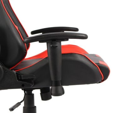 vidaXL Gaming-Stuhl Gaming-Stuhl Drehbar Rot PVC (1 St)