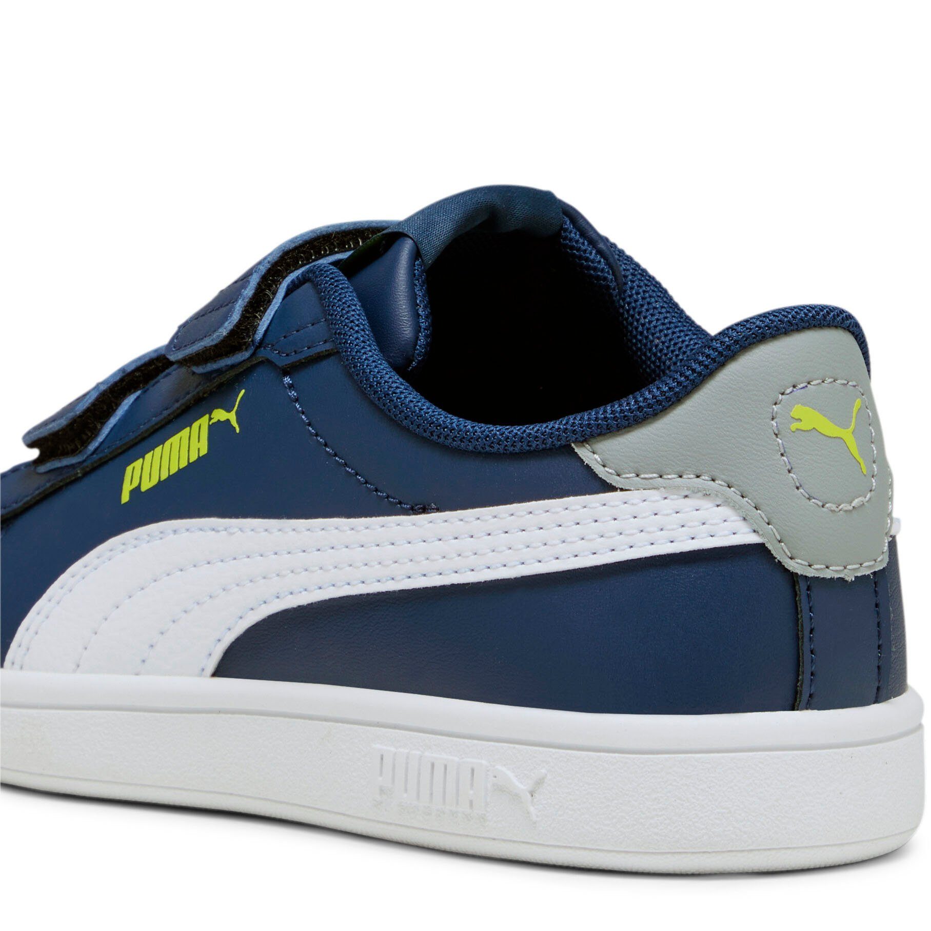 Mid White-Lime V SMASH Sneaker Blue-PUMA mit Smash-Cool Persian PUMA 3.0 Gray PS Klettverschluss L