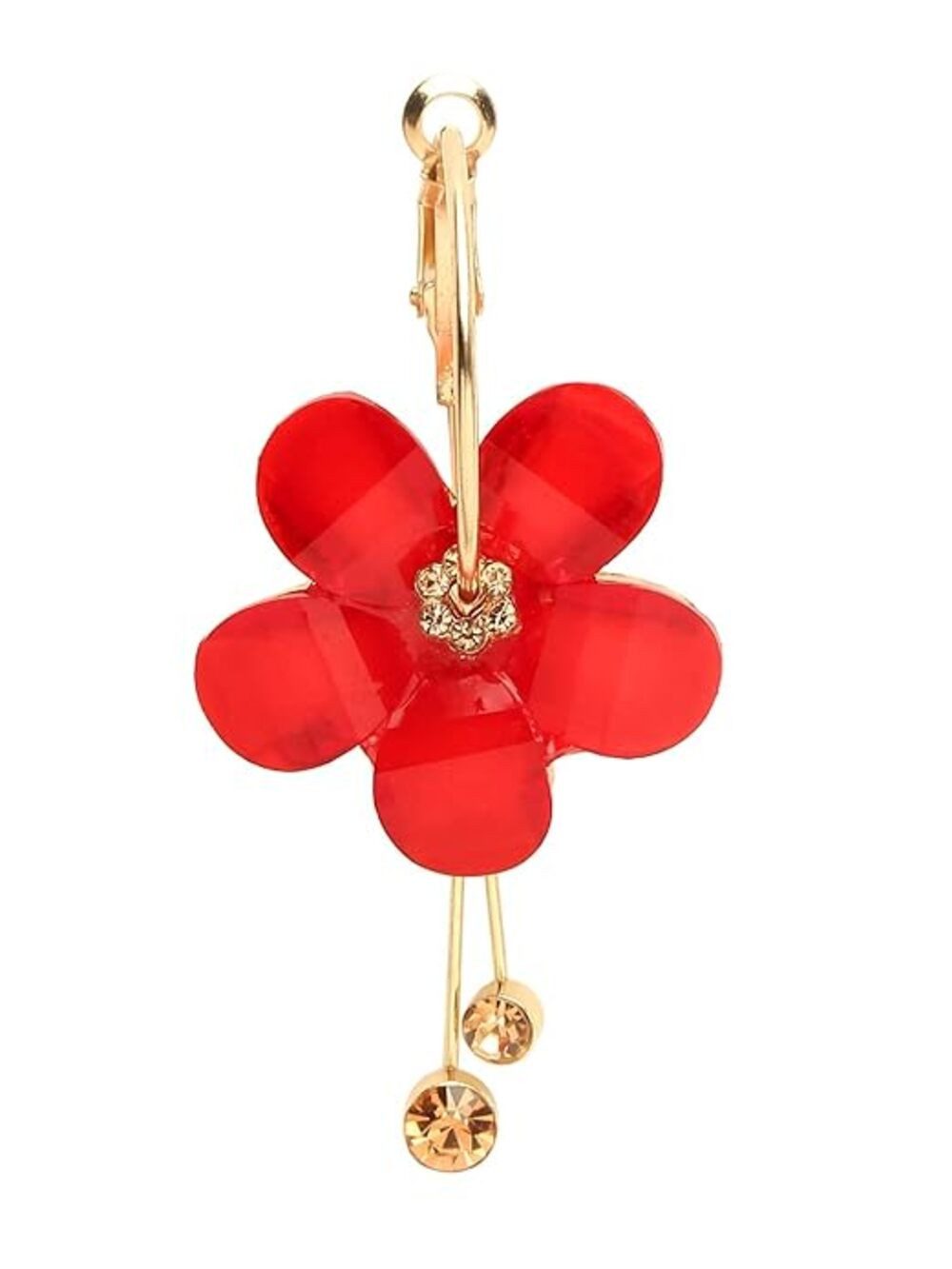 YouBella Ohrring-Set Florale Tropfenohrringe Goldplattiert für Damen (Set, Perfekt für besondere Anlässe und Bürokleidung), Modischer Kunstschmuck