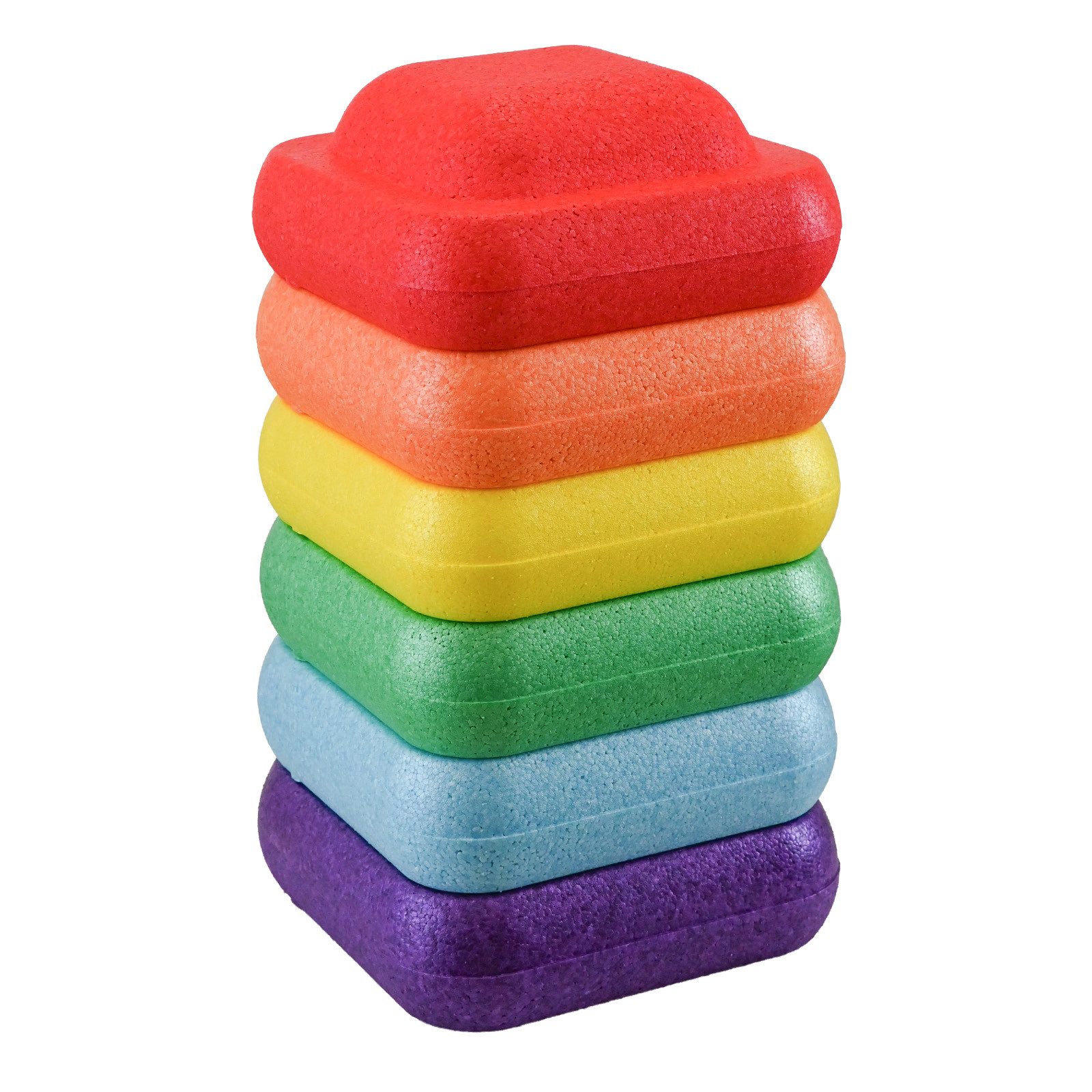 TRUTZHOLM Balanceboard Balancesteine für Kinder 6-tlg. Trittsteine stapelbar & farbenfroh, Trainiert Gleichgewicht, Körperwahrnehmung, Koordination