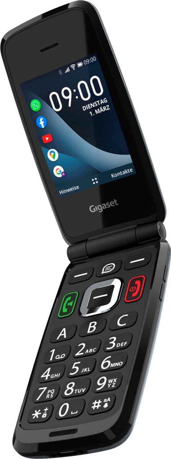 Gigaset GL7 Klapphandy (7,3 cm/2,8 Zoll, 4 GB Speicherplatz, 2 MP Kamera)