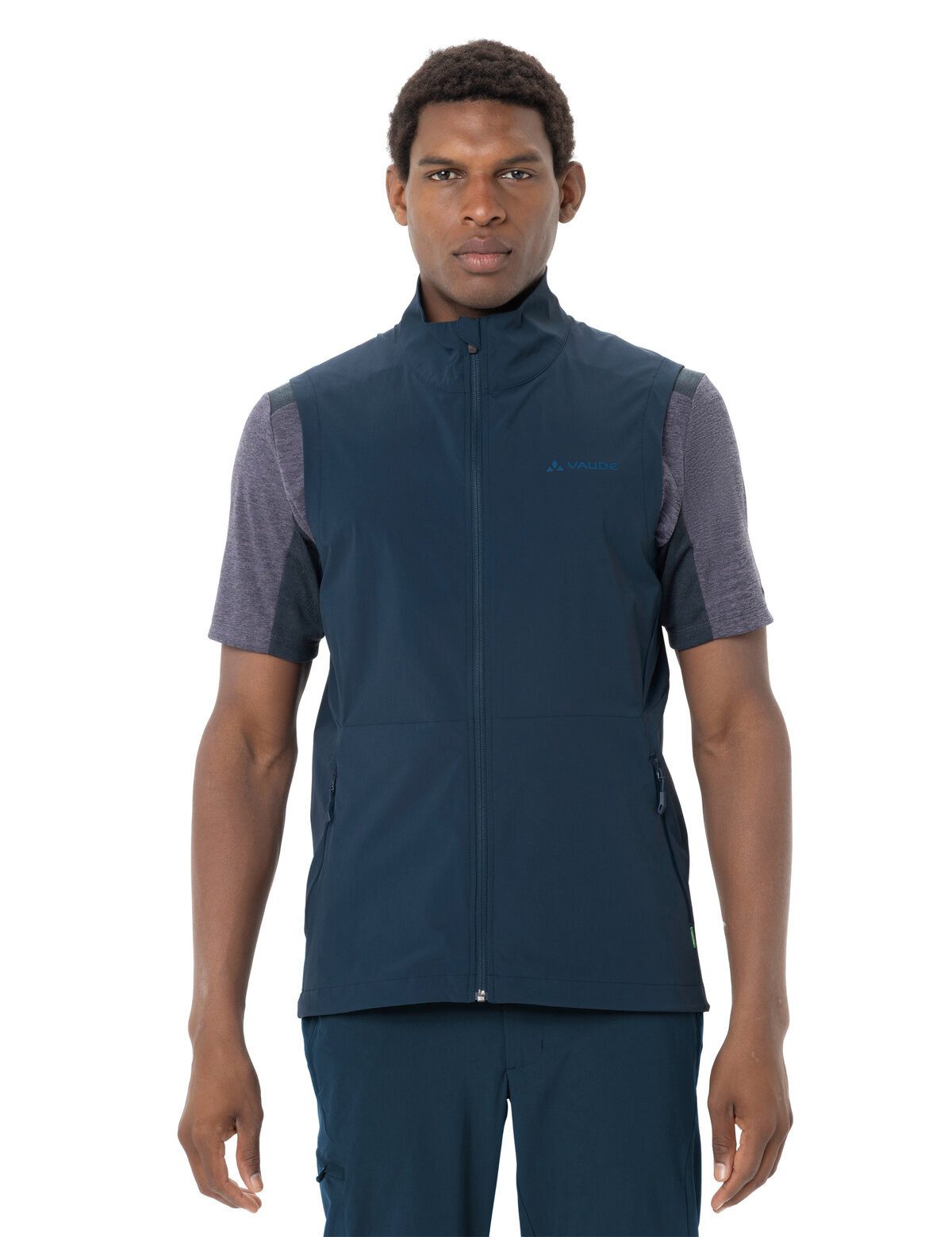 VAUDE Funktionsweste Men's Yaras Vest (1-tlg) atmungsaktive, wind- und wasserabweisende Weste