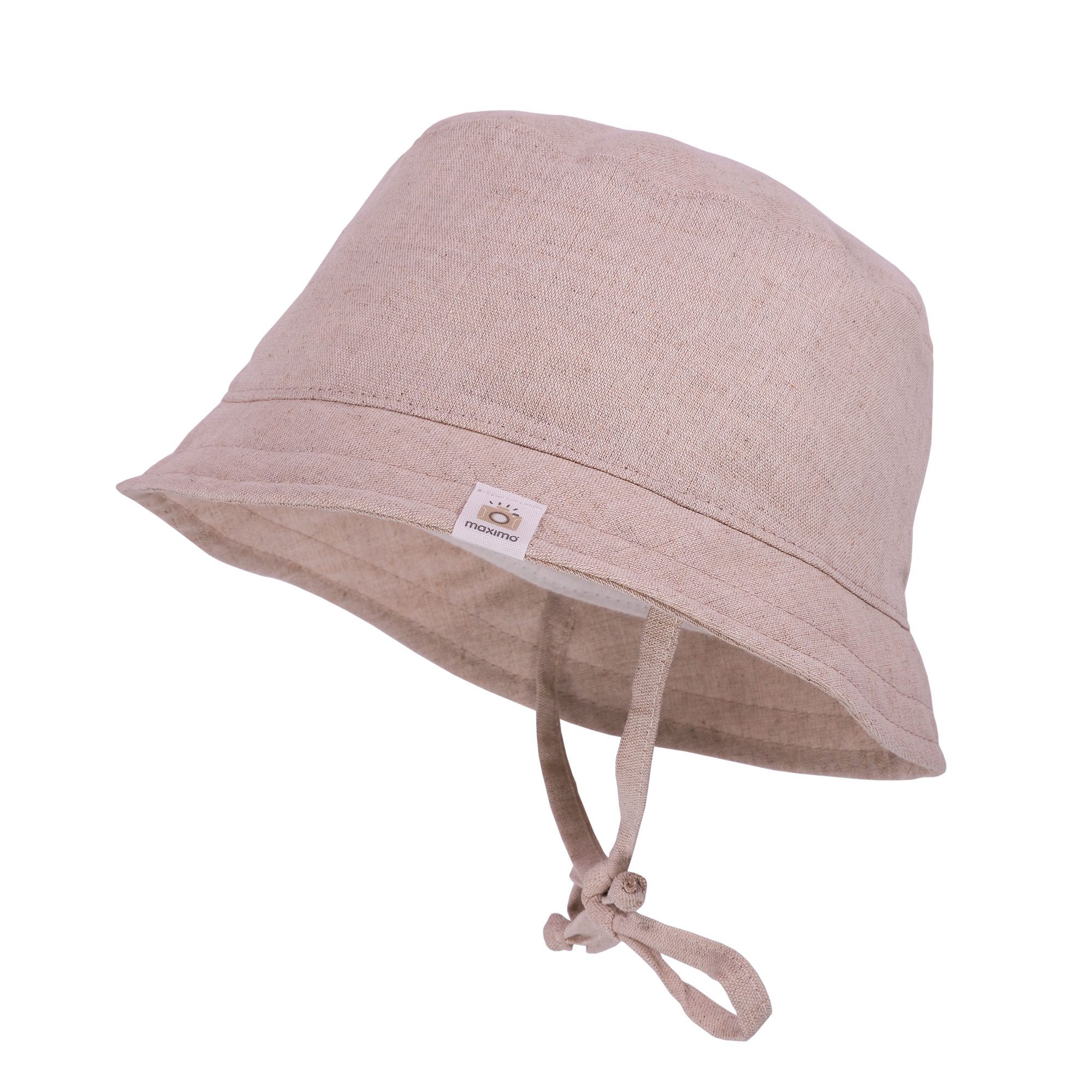 MAXIMO Fischerhut (1-St) Beigemeliert, Leinenoptik, UV50, Baby-Boy