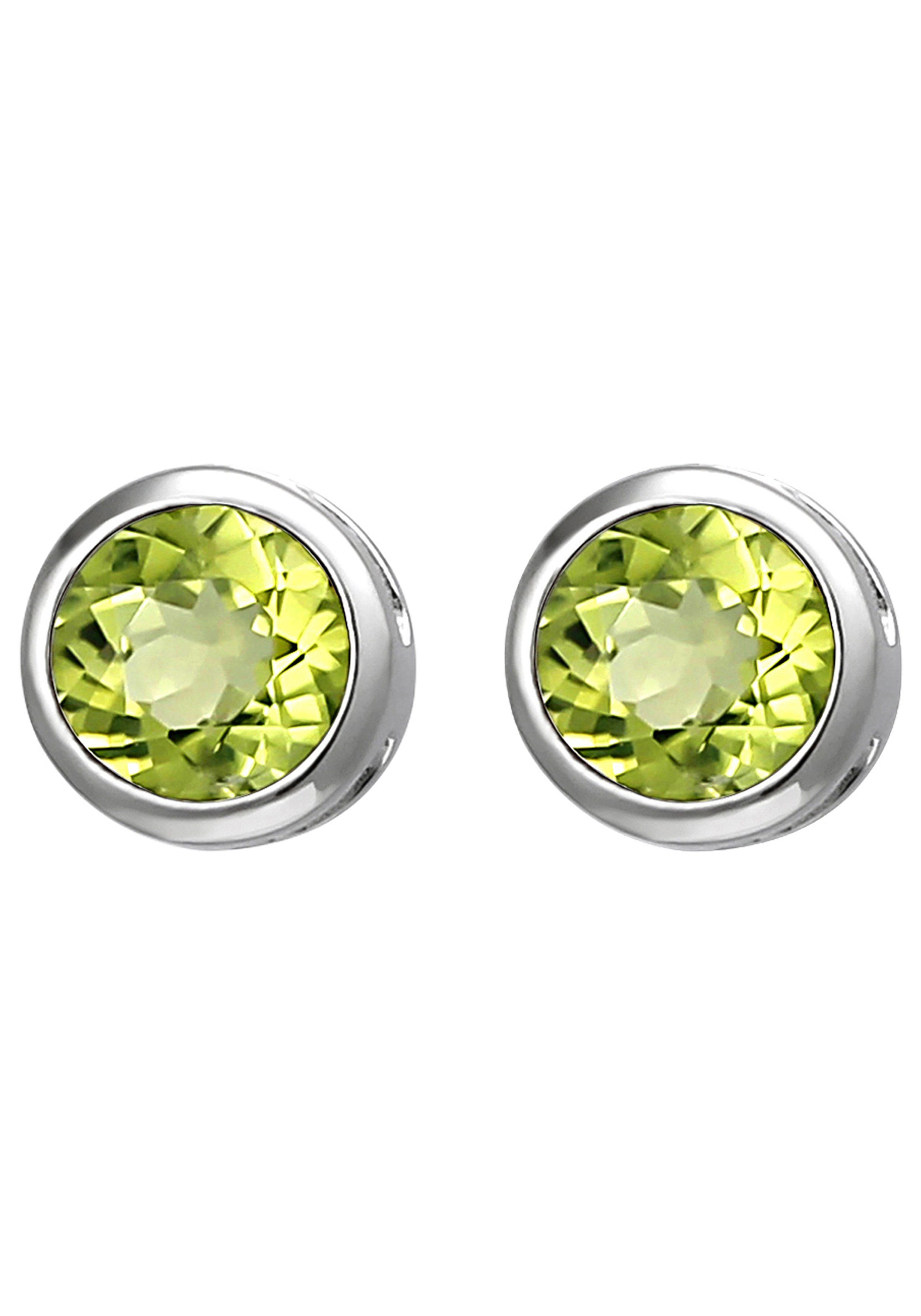 JOBO Paar Ohrstecker, 925 Silber mit Peridot günstig online kaufen