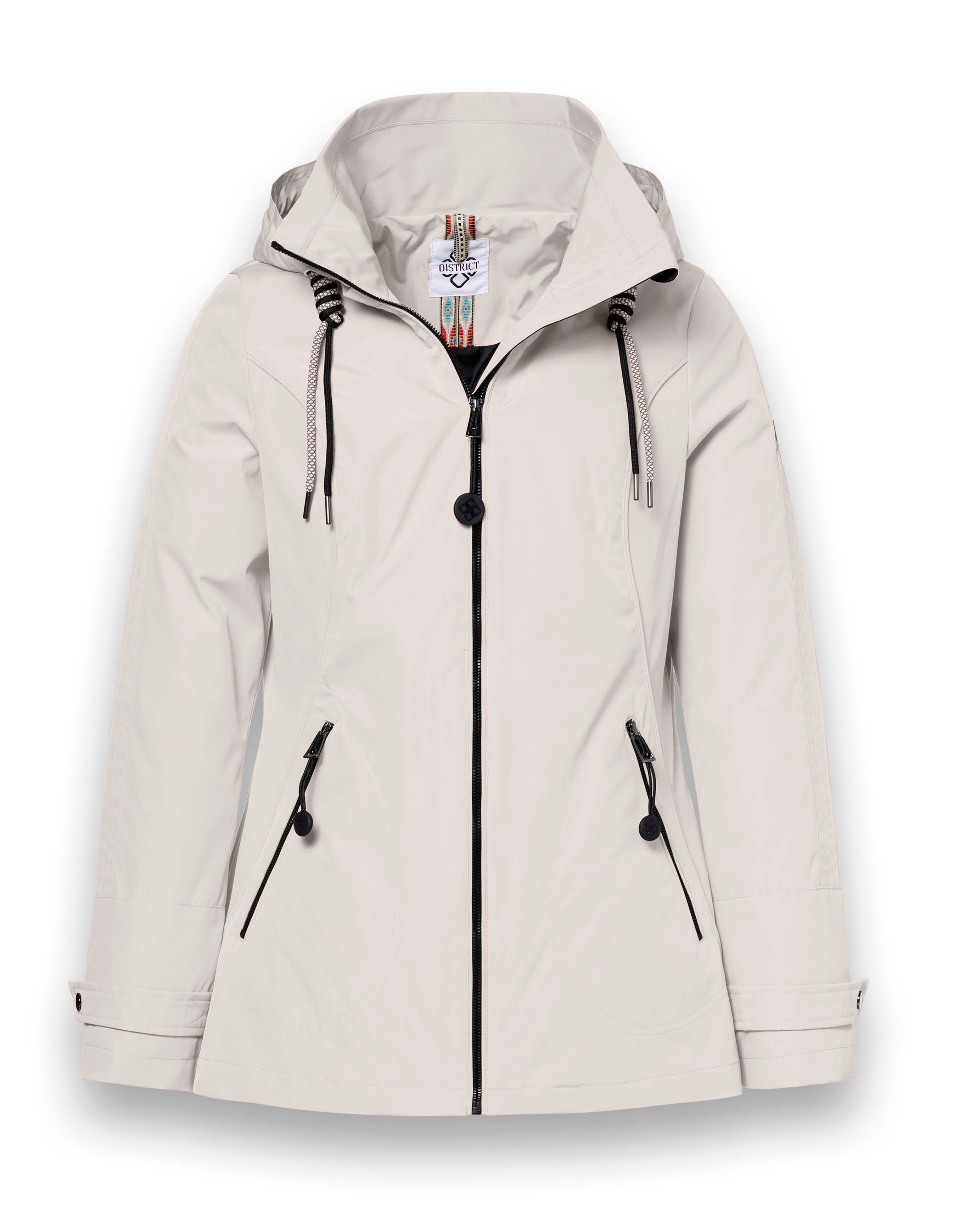 District Funktionsjacke Übergangsjacke Cosmos (mit Kapuze, wasserabweisend) sandbraun Damen