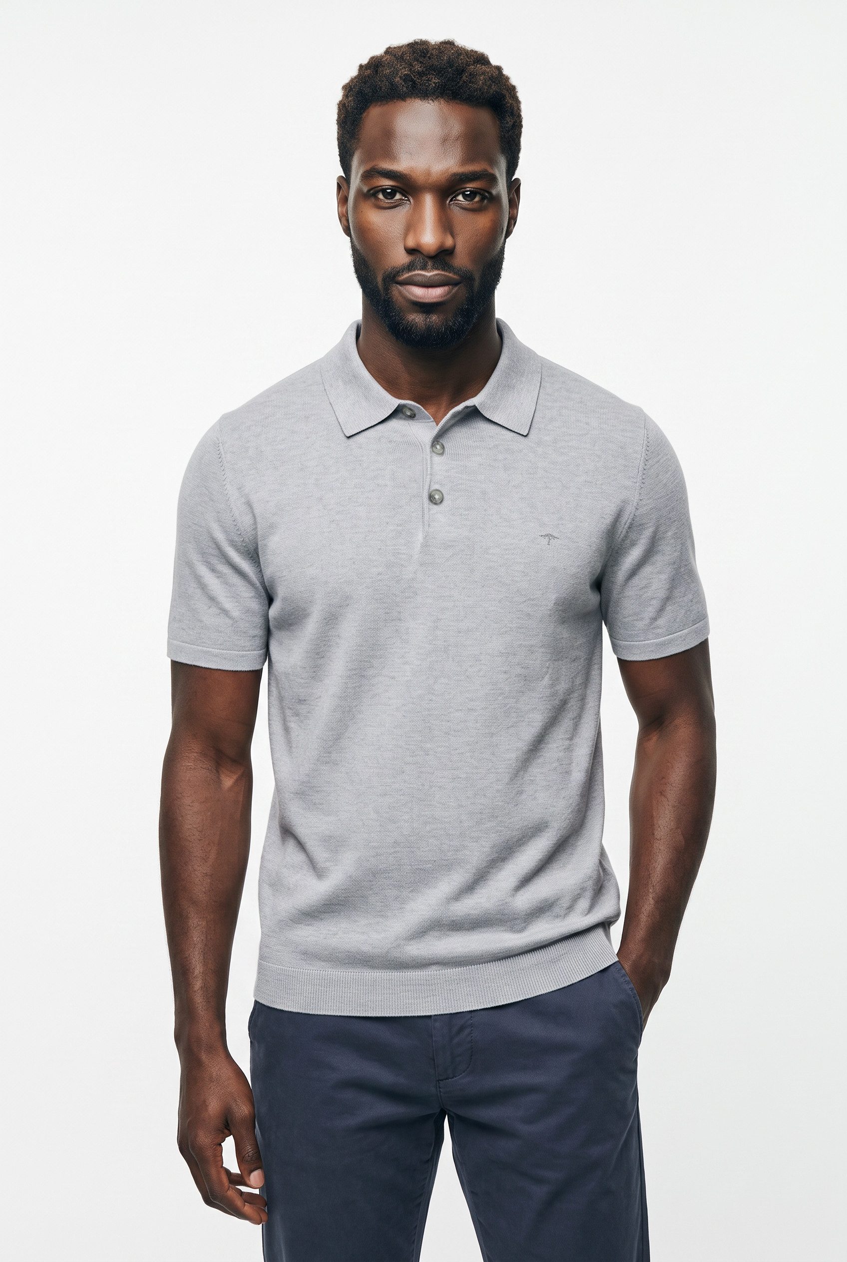 FYNCH-HATTON Poloshirt mit Logo Stickerei