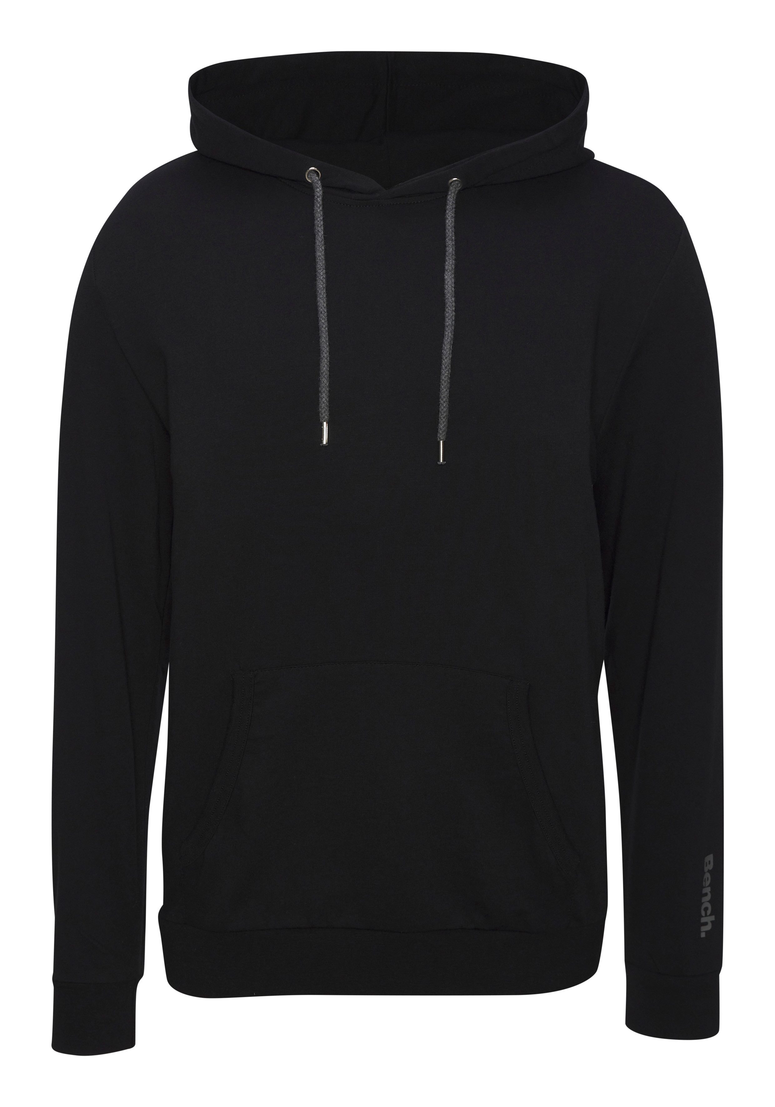 Bench. Loungewear Hoodie Langarm, Sweatshirt mit Rundhals und Kapuze, Baumwollmischung