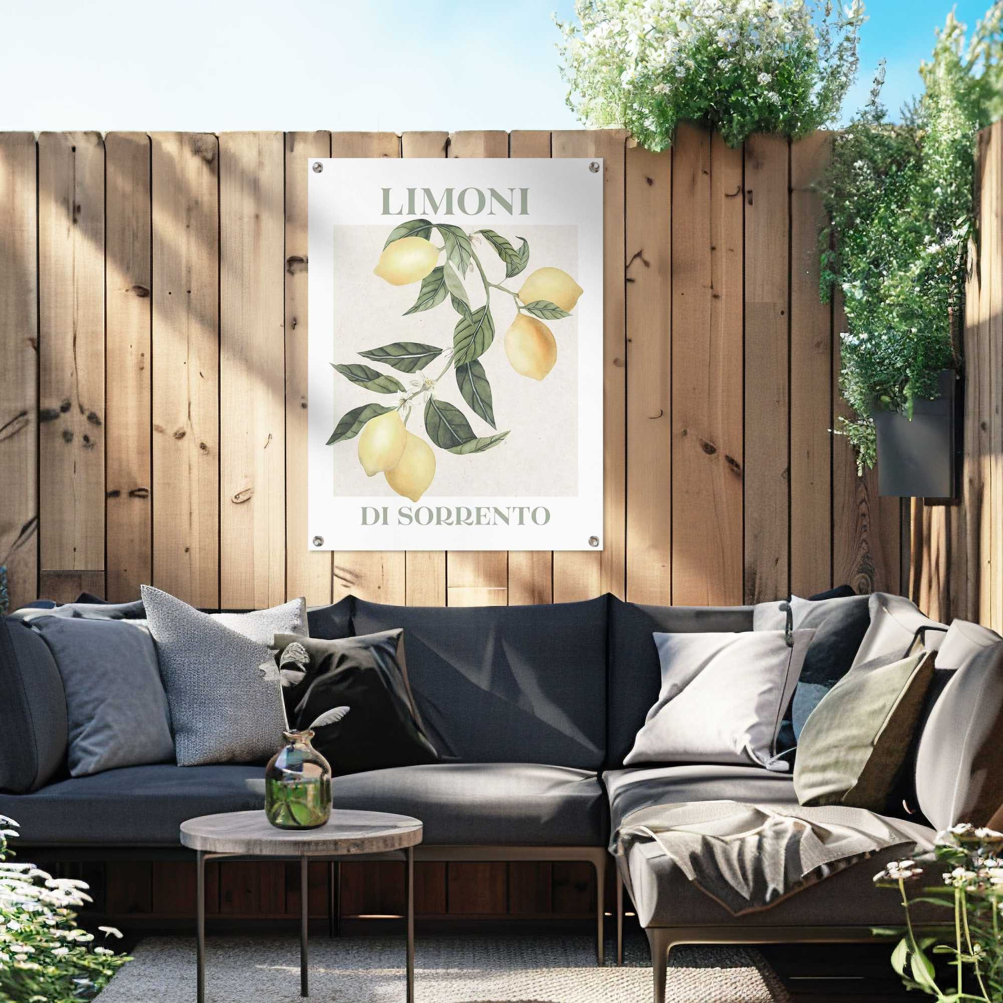 Reinders! Poster Limoni, Garten - Zitrone - Sorrento - Gelb - Leinwand - 60x80 cm