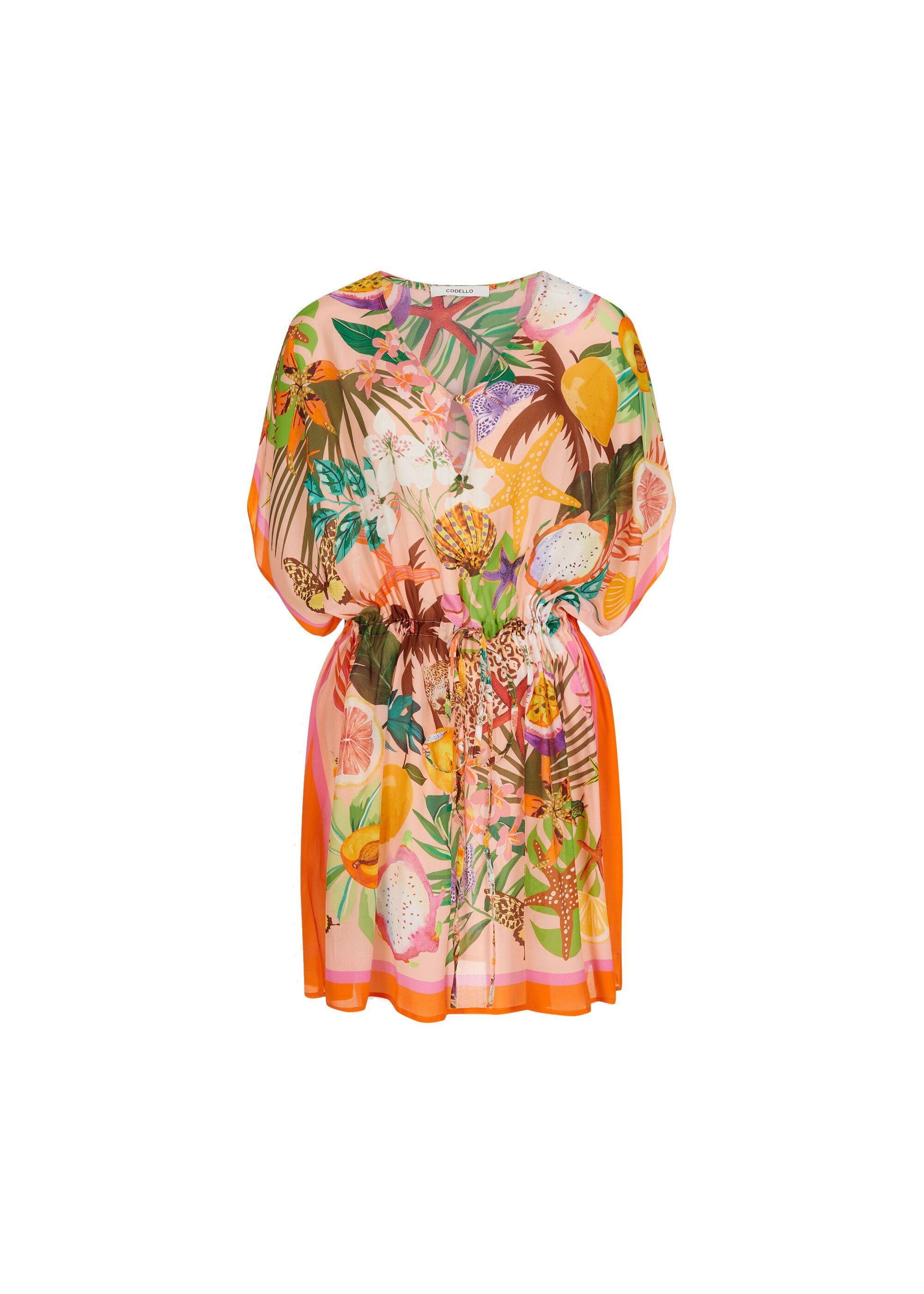 Codello Tunika Luftige Tunika mit trendigen Tropical Print Sommerliches Printmuster