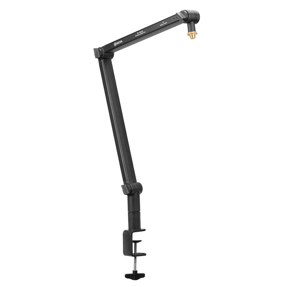 BOYA Mikrofonständer Mikrofonarm Tischhalterung, (Spar-Set, 1-tlg., 66 x 43 cm stabil), Verdecktes Kabelmanagement, Tischklemme, bis 1 kg