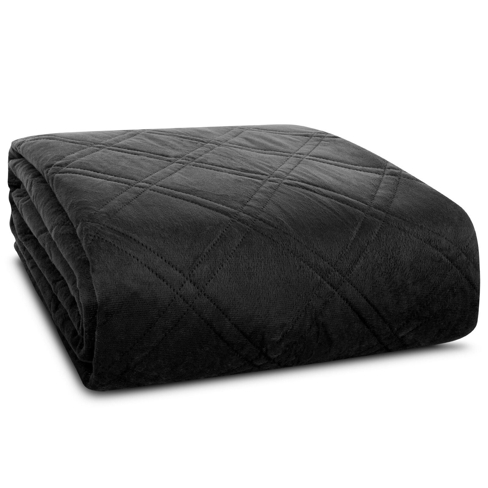 Design91 Tagesdecke Steppdecke LUIZ8 aus Samt Weicher Bett- und Sofaüberwur günstig online kaufen