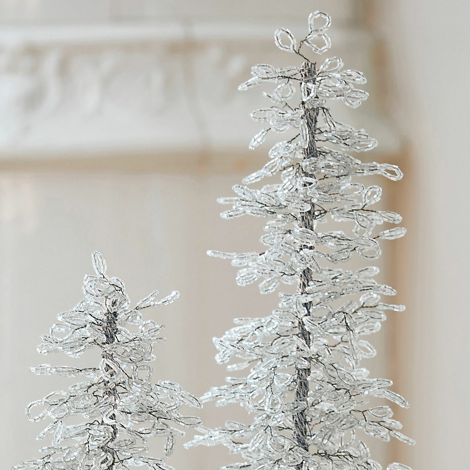 Grenville Set Weihnachtsfigur Deko-Bäume Mirabeau silber 2er