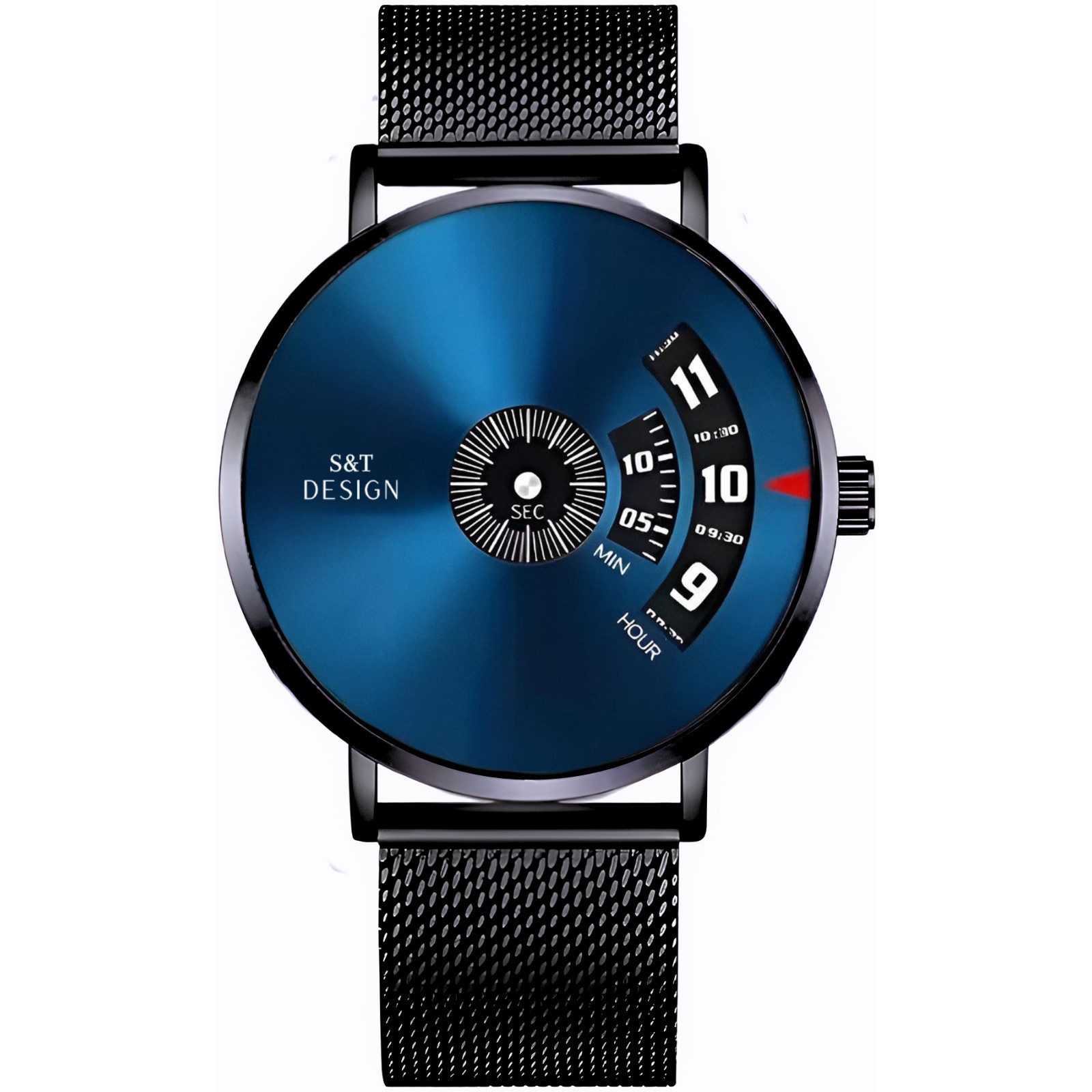 S&T Design Quarzuhr Herren Armbanduhr Mesh günstig online kaufen