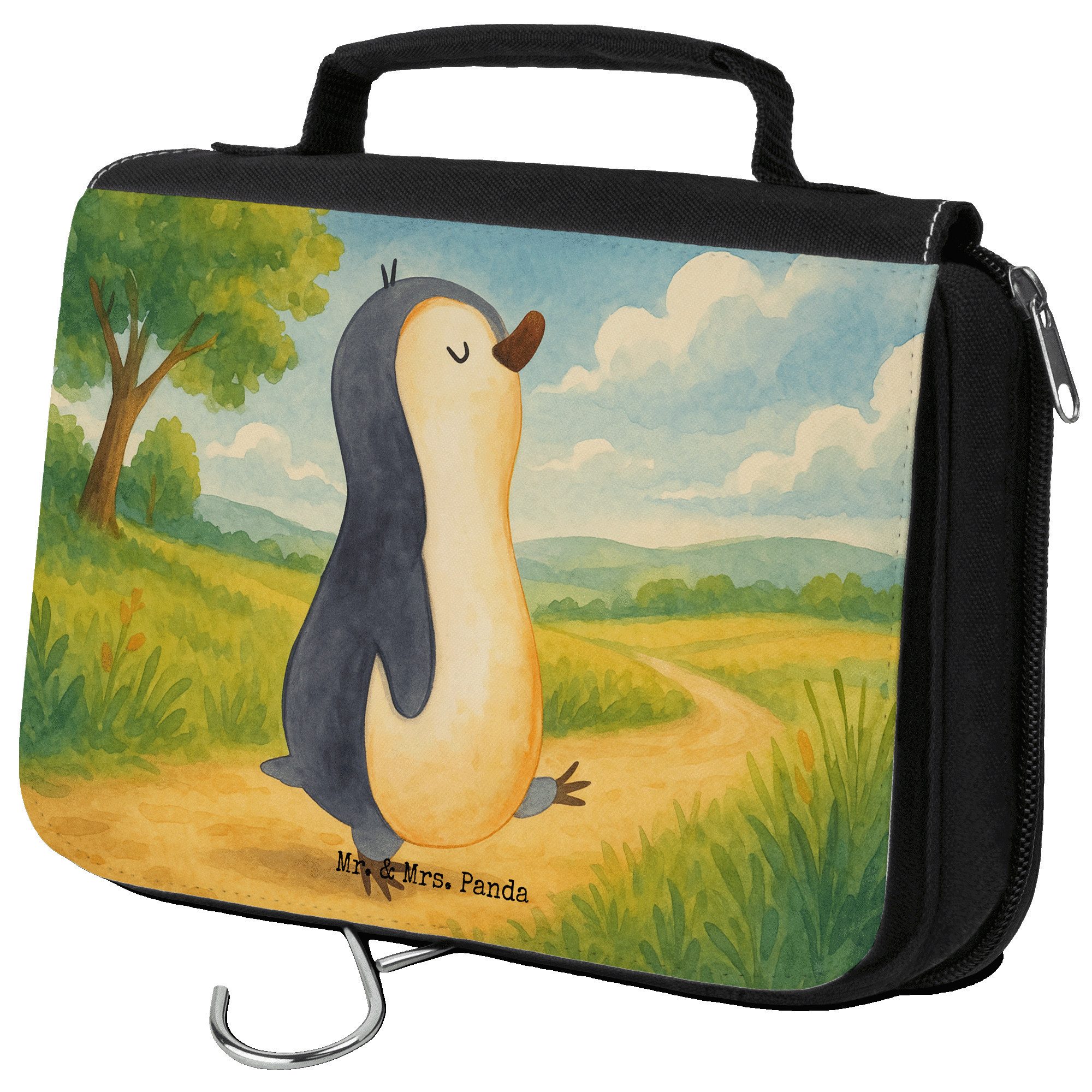 Kulturbeutel Pinguin marschieren Design, Kulturbeutel, Weiß, Kulturbeutel, Familie