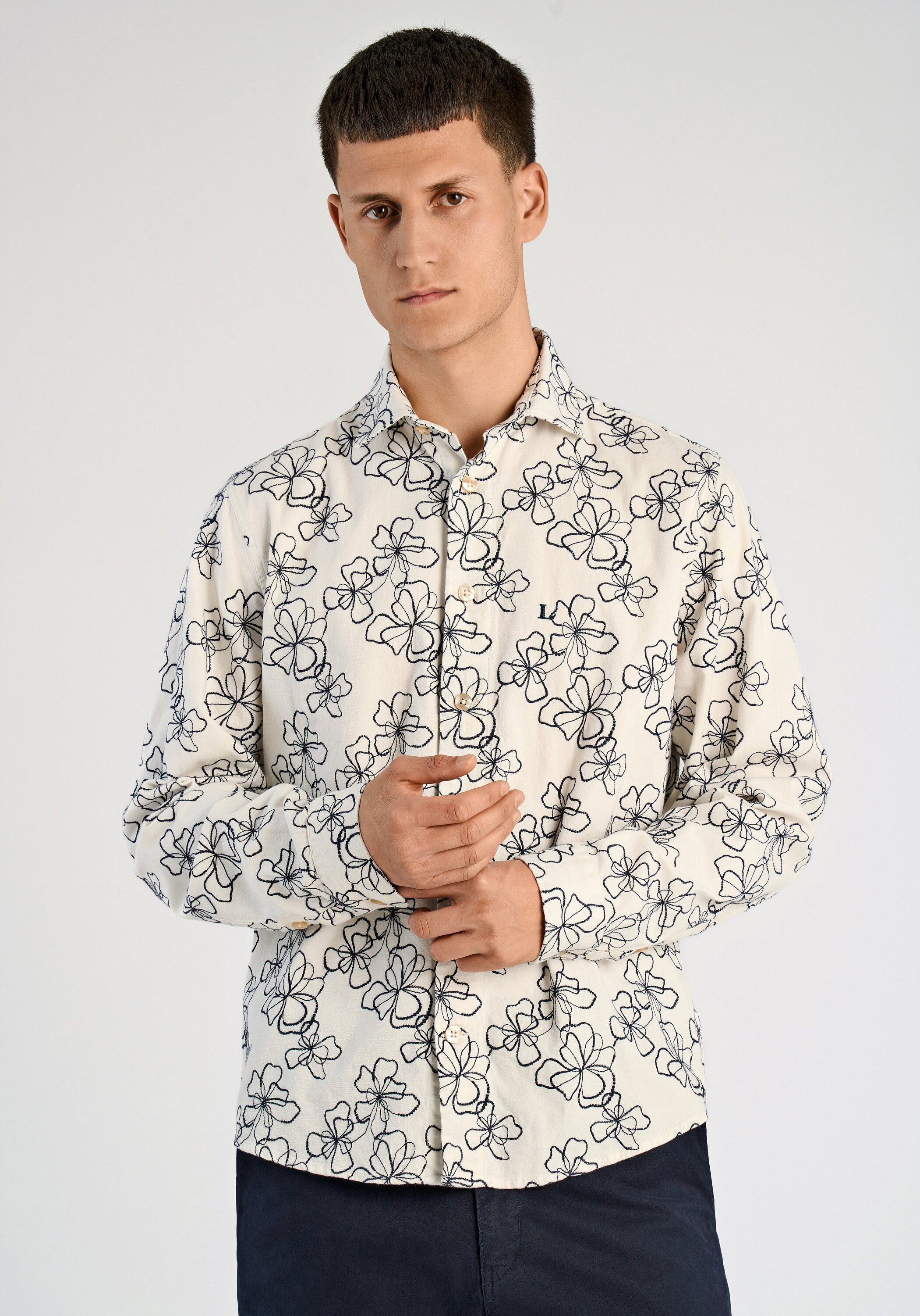 LINDBERGH Langarmhemd Freizeithemd (Langarm) Regular Fit
