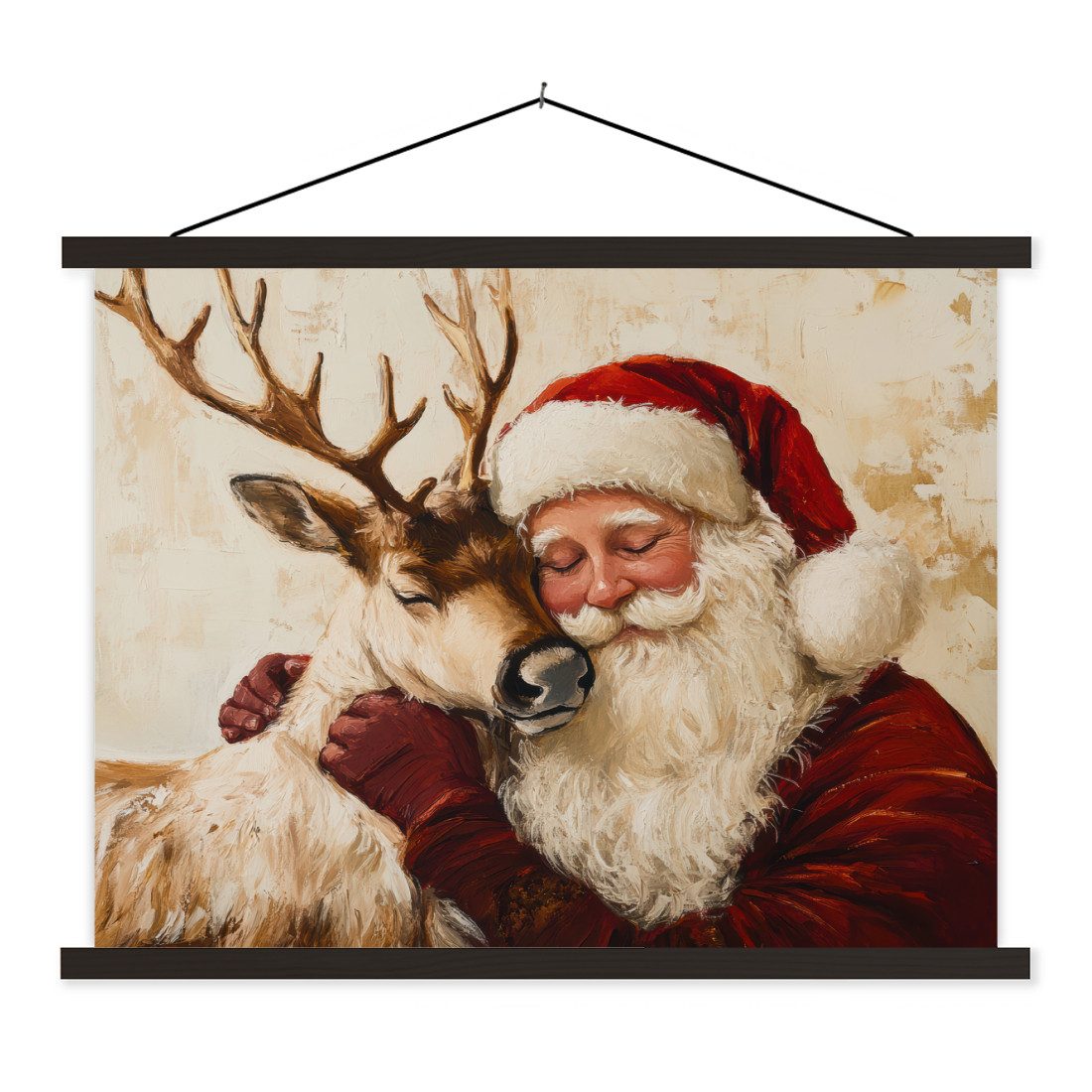 MuchoWow Poster Weihnachtsmann - Rentier - günstig online kaufen