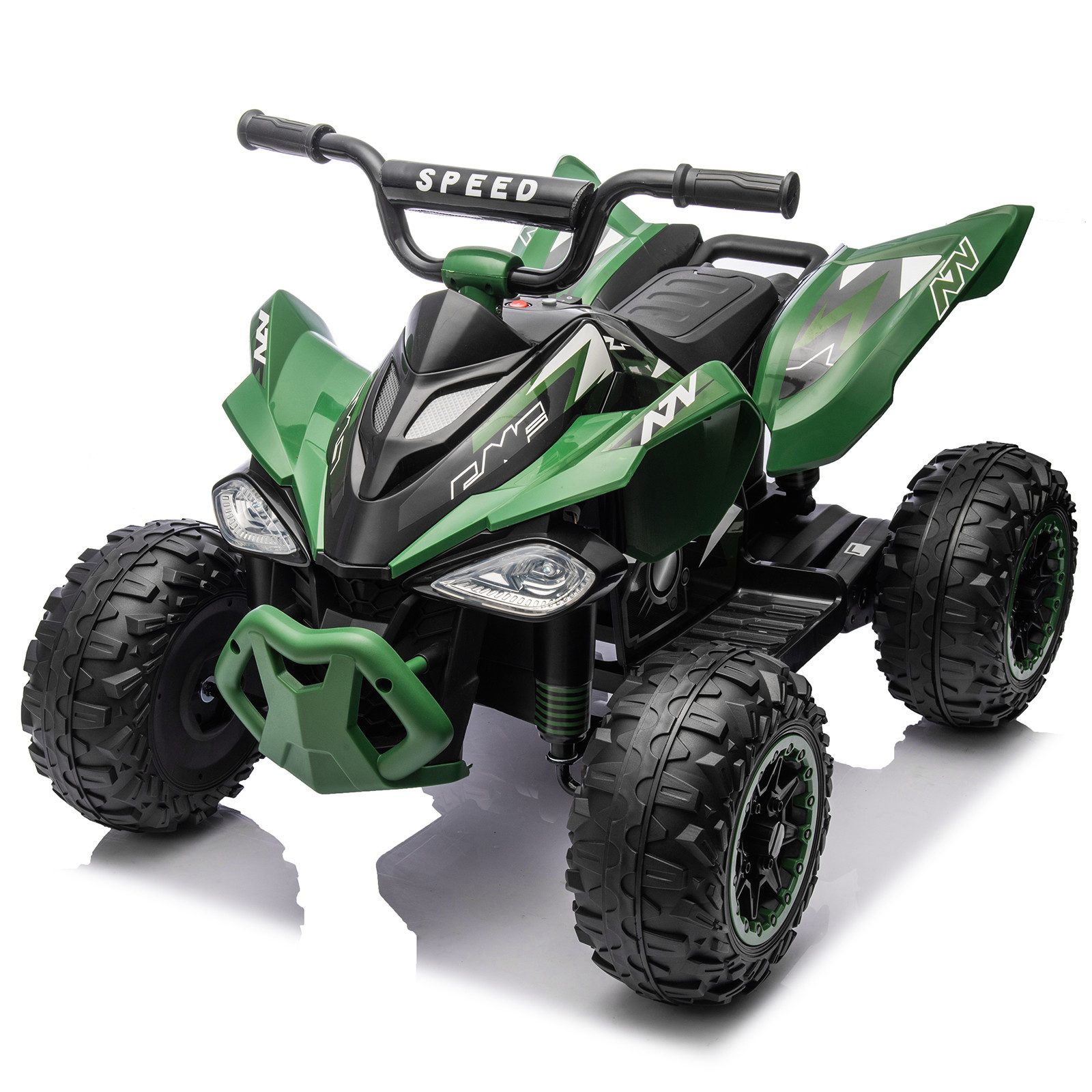 LALAHO Elektro-Kinderquad Kinder Quad Elektro, Elektro-Kinderquad, 12V, langsamer Start, Musik, LED, 12Vlangsamer Start,35WInklusive Akku und Ladegerät