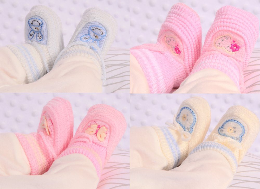 La Bortini Füßlinge »Baby Strickschuhe Socken ab 0Mon Stricksocken  Erstlingssocken Babysocken« online kaufen | OTTO