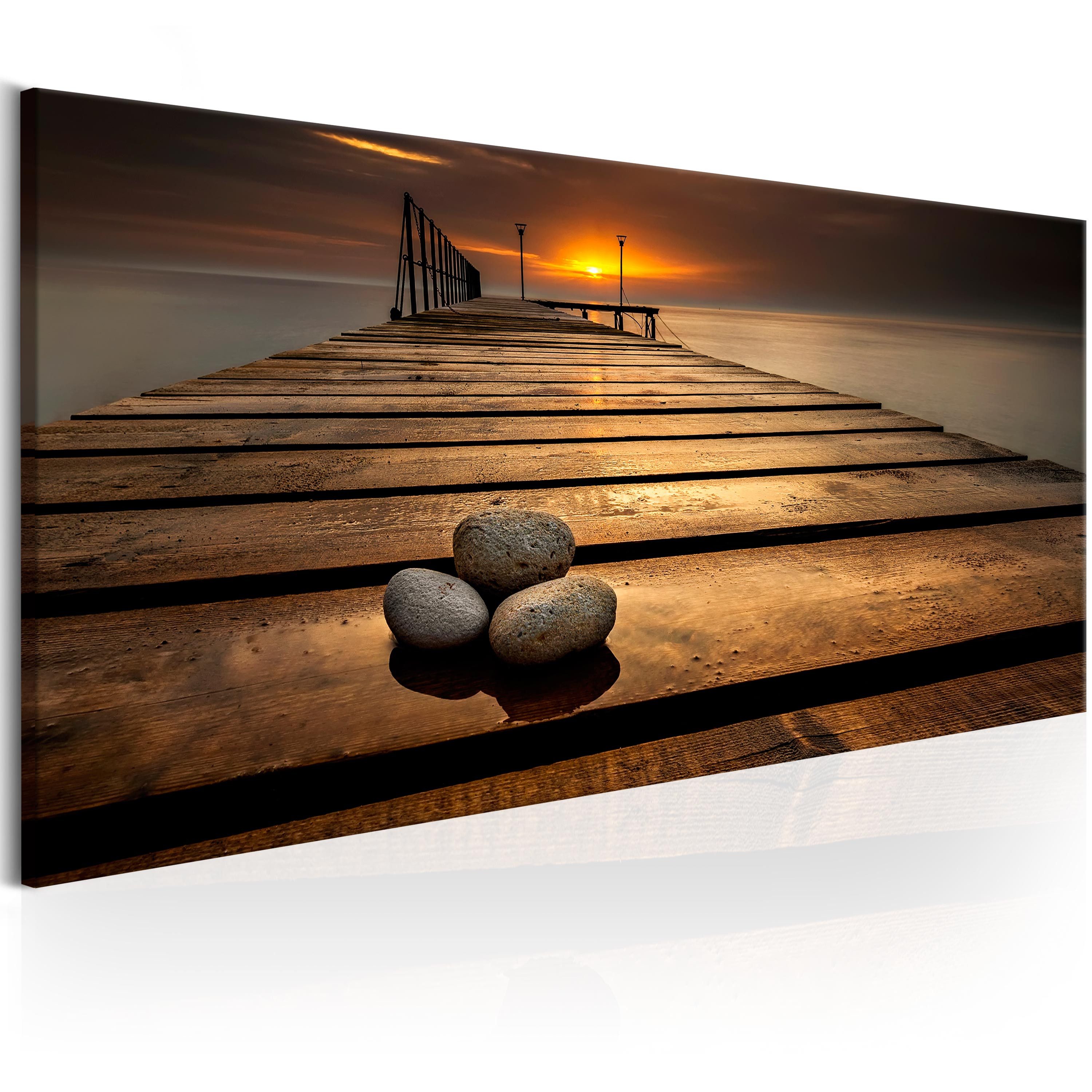 Artgeist Wandbild Stones on the Pier