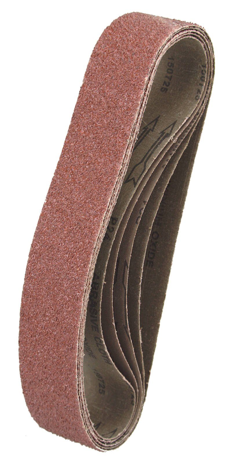 Eckra Schleifscheibe Grobe Schleifbänder 50mm x 686mm grob Korn 40 - 5 Bänder 50x686 mm, für Bandschleifer