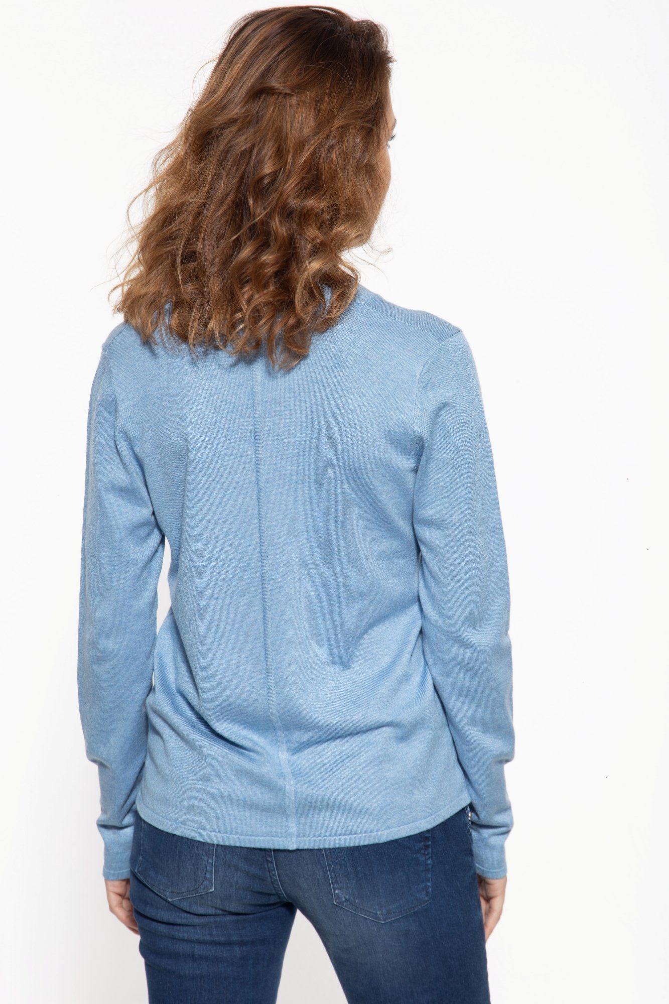ATT Jeans Strickpullover mit Rundhals-Ausschnitt