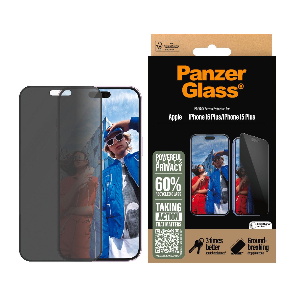 Displayschutzglas Privacy Screen Protection