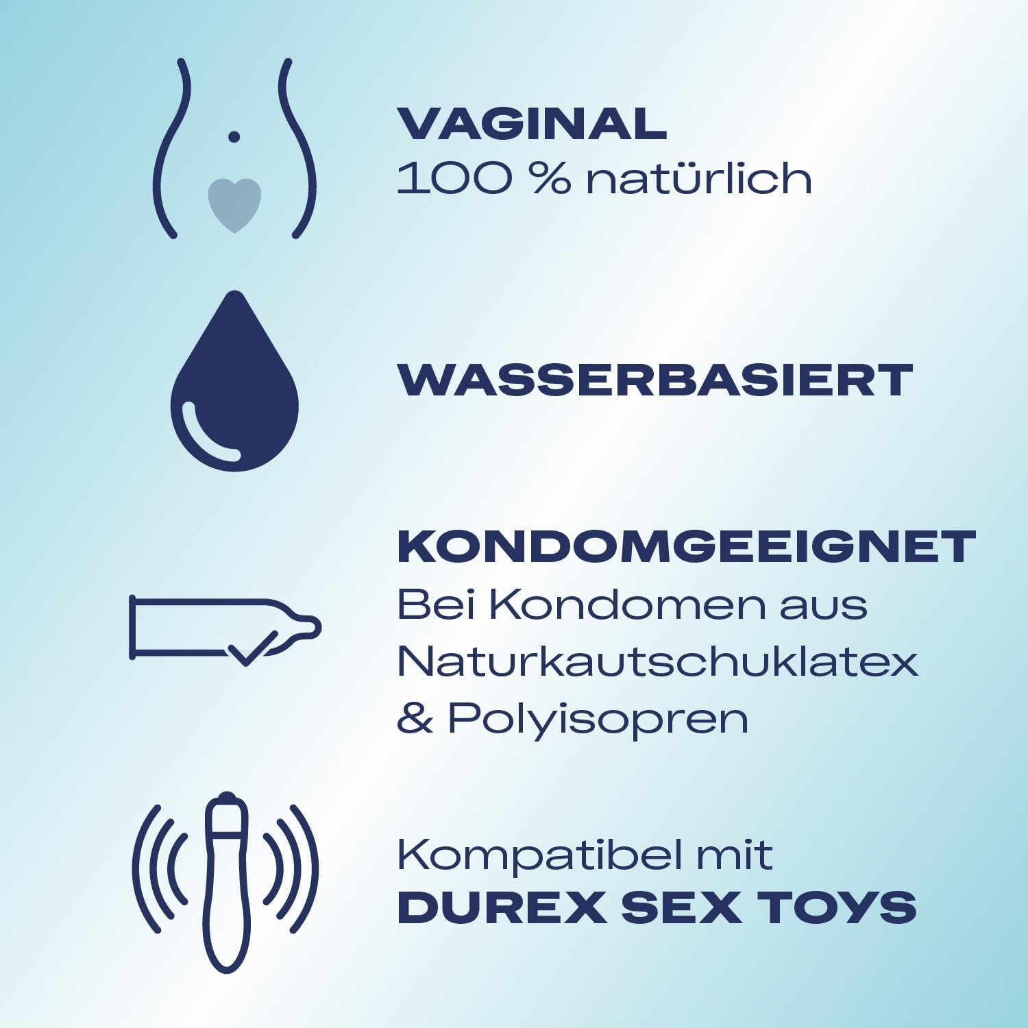 durex Gleitgel Naturals Extra Feuchtigkeitsspendend 100 ml, 1-tlg., pH-freundlich