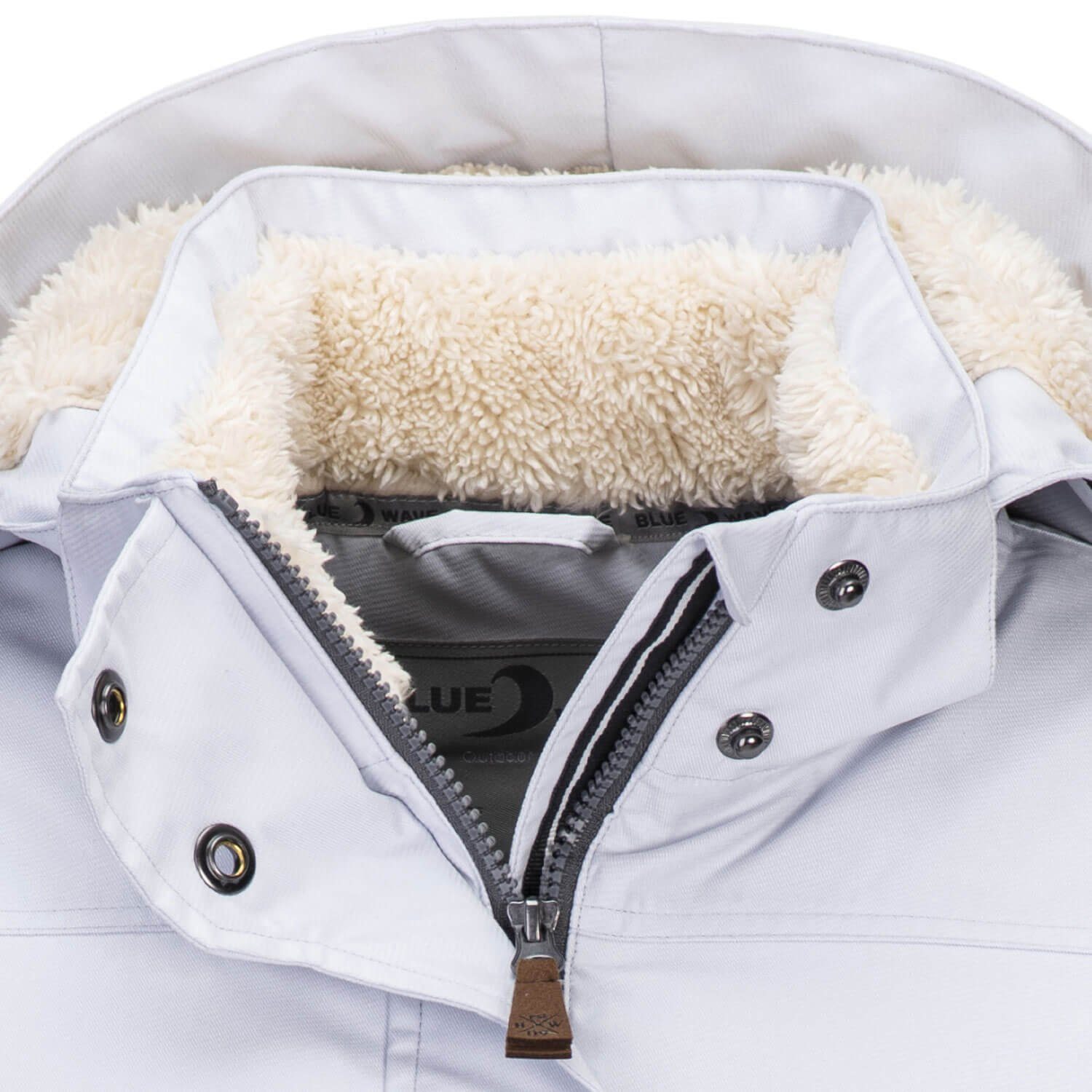 Blue Wave Parka Anke Damen Funktionsparka Outdoor-Jacke Anke mit Fleece-Rücken und Kapuze