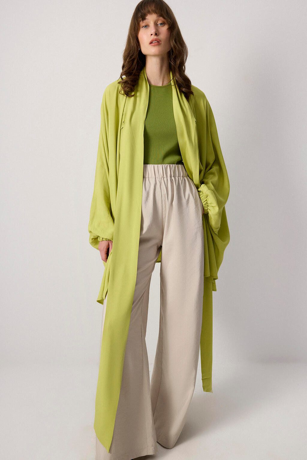 touche prive Maxikleid FLIEßENDER VISKOSE-KIMONO