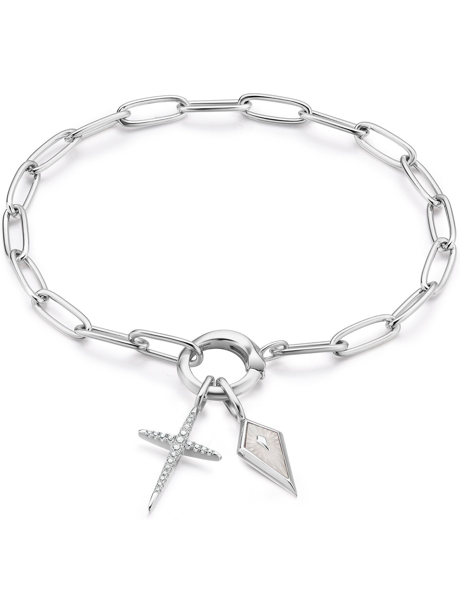 Ania Haie Armband Ania Haie Damen-Armband 925er Silber Kreuz, Dancing Star