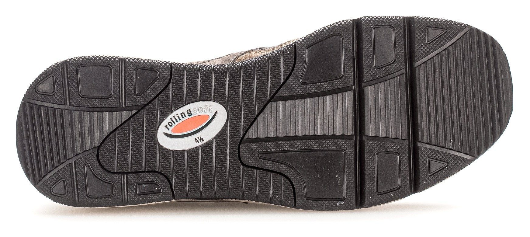 Gabor Rollingsoft Keilsneaker mit wallaby/braun OPTIFIT-Wechselfußbett kombi