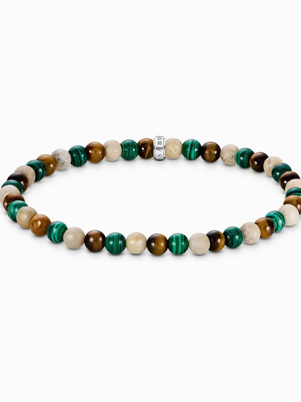 THOMAS SABO Armband Thomas Sabo A2183-468-7-L19 Unisex Bead Armband in Erd- und Grüntöne