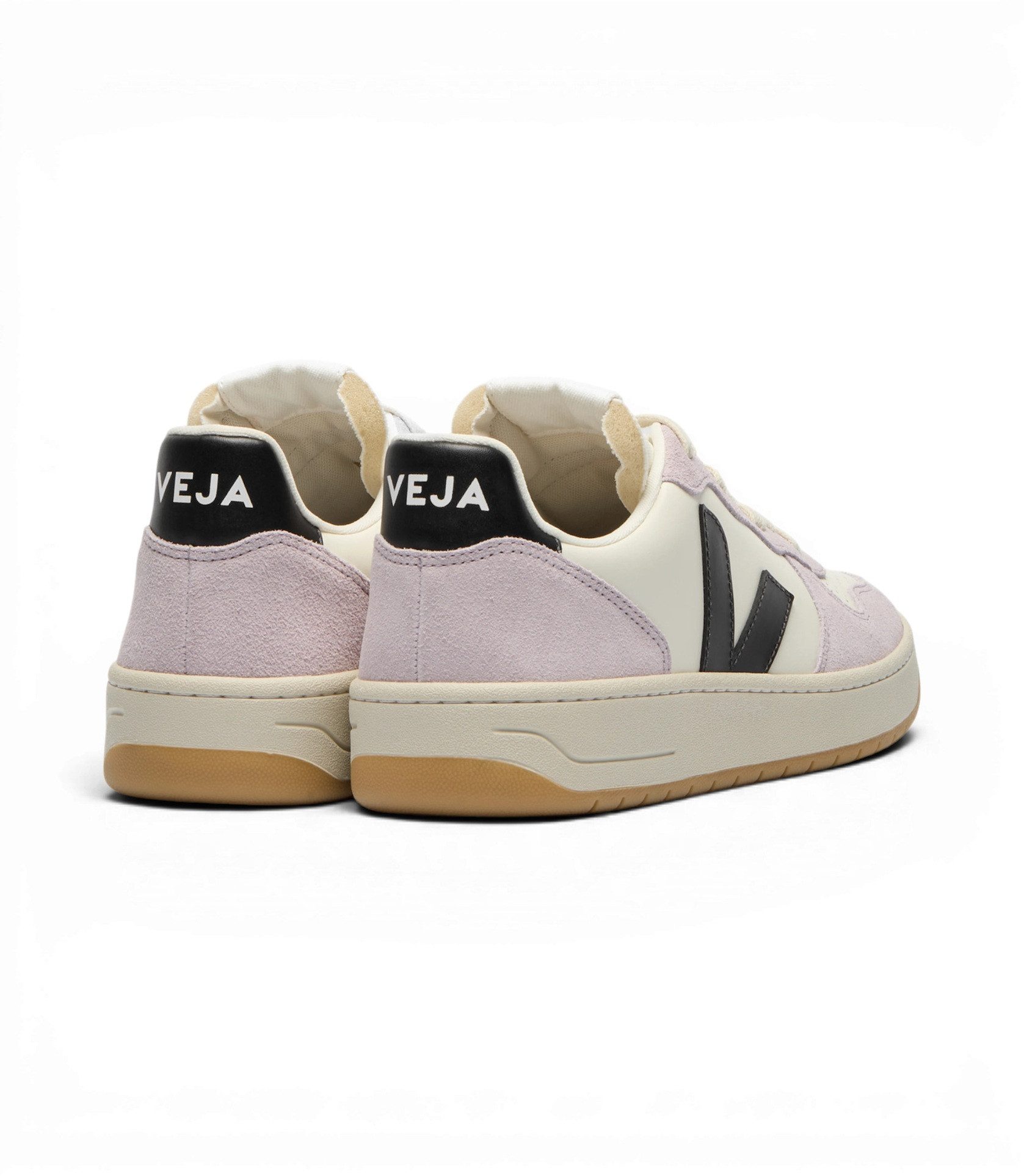 VEJA V-10 Prime (Leder) beige/rosa/schwarz Sneaker