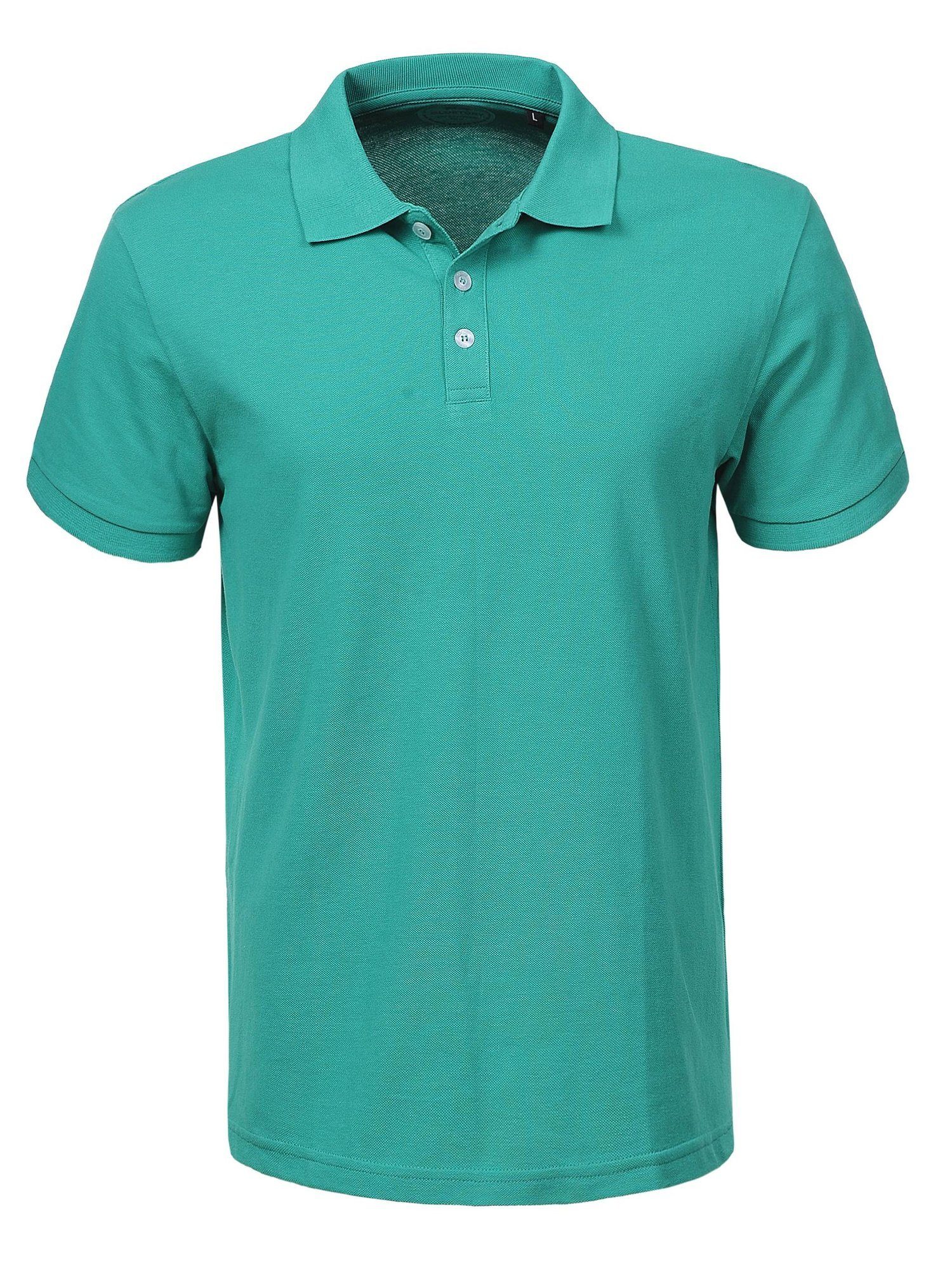 GLO-STORY Poloshirt GLO-STORY Herren Poloshirt Basic Kurzarm Polohemd Polo Shirt Regular Grün | Poloshirts