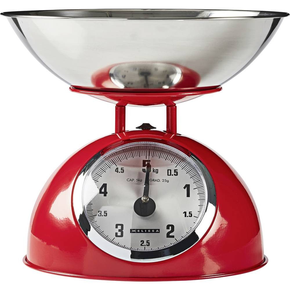 MELISSA Küchenwaage Küchenwaage analog Wägebereich (max)=5 kg Rot 245 x 245 x 210