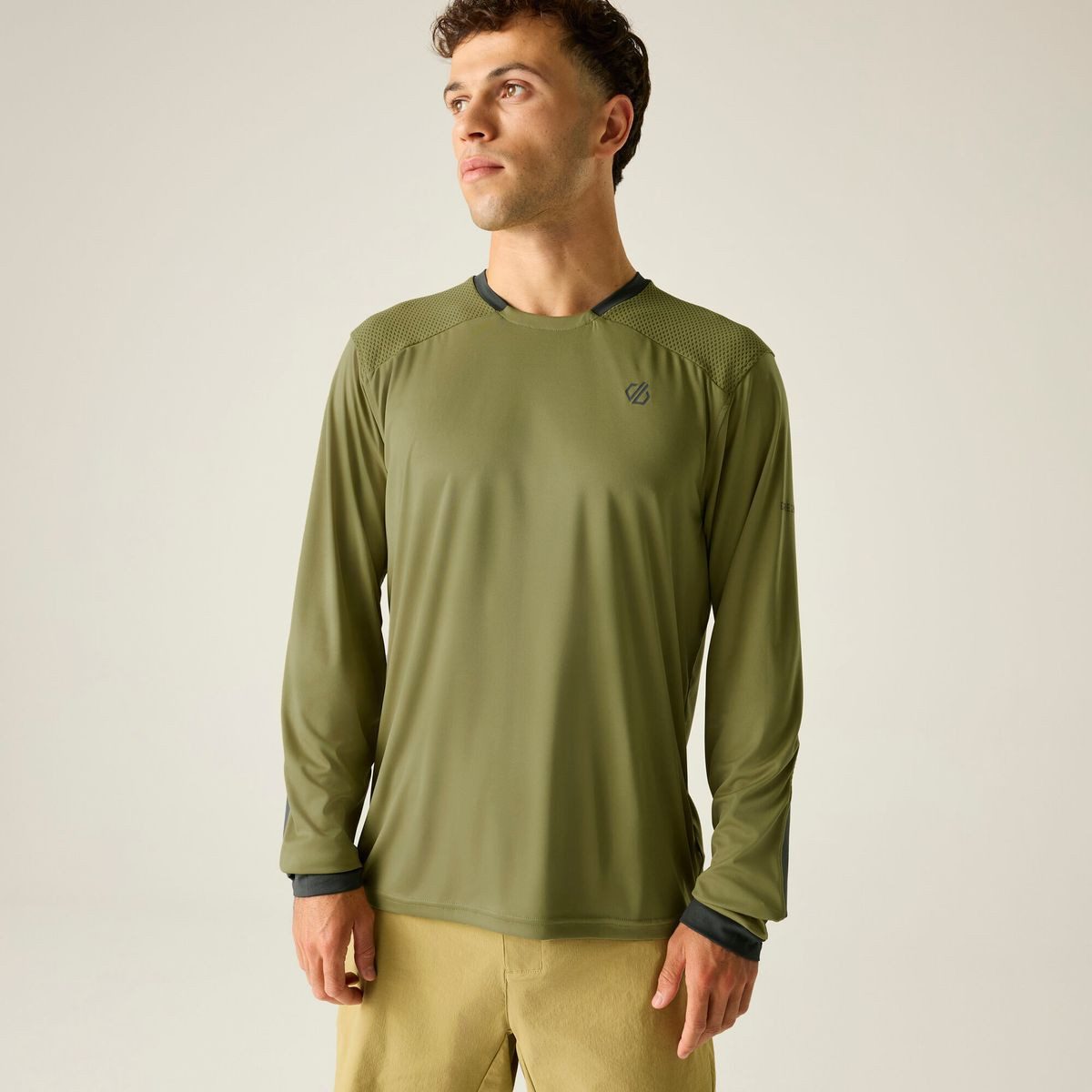 Dare2b Radtrikot Trkstnd Long Slv Ergonomisches Herren-Fahrradtrikot mit UV-Schutz und abriebfesten