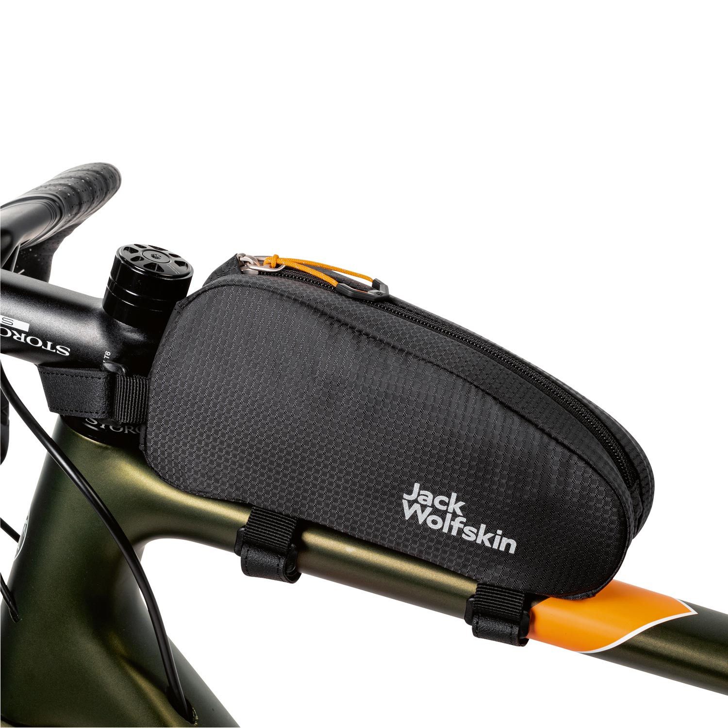 Jack Wolfskin Freizeitrucksack Jack Wolfskin Fahrrad Tasche Morobbia Tube Bag flash black (1-tlg)