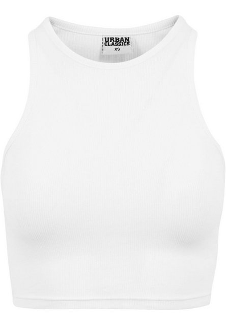 URBAN CLASSICS Muskelshirt Urban Classics Damen Ladies Cropped Rib Top (1-t günstig online kaufen