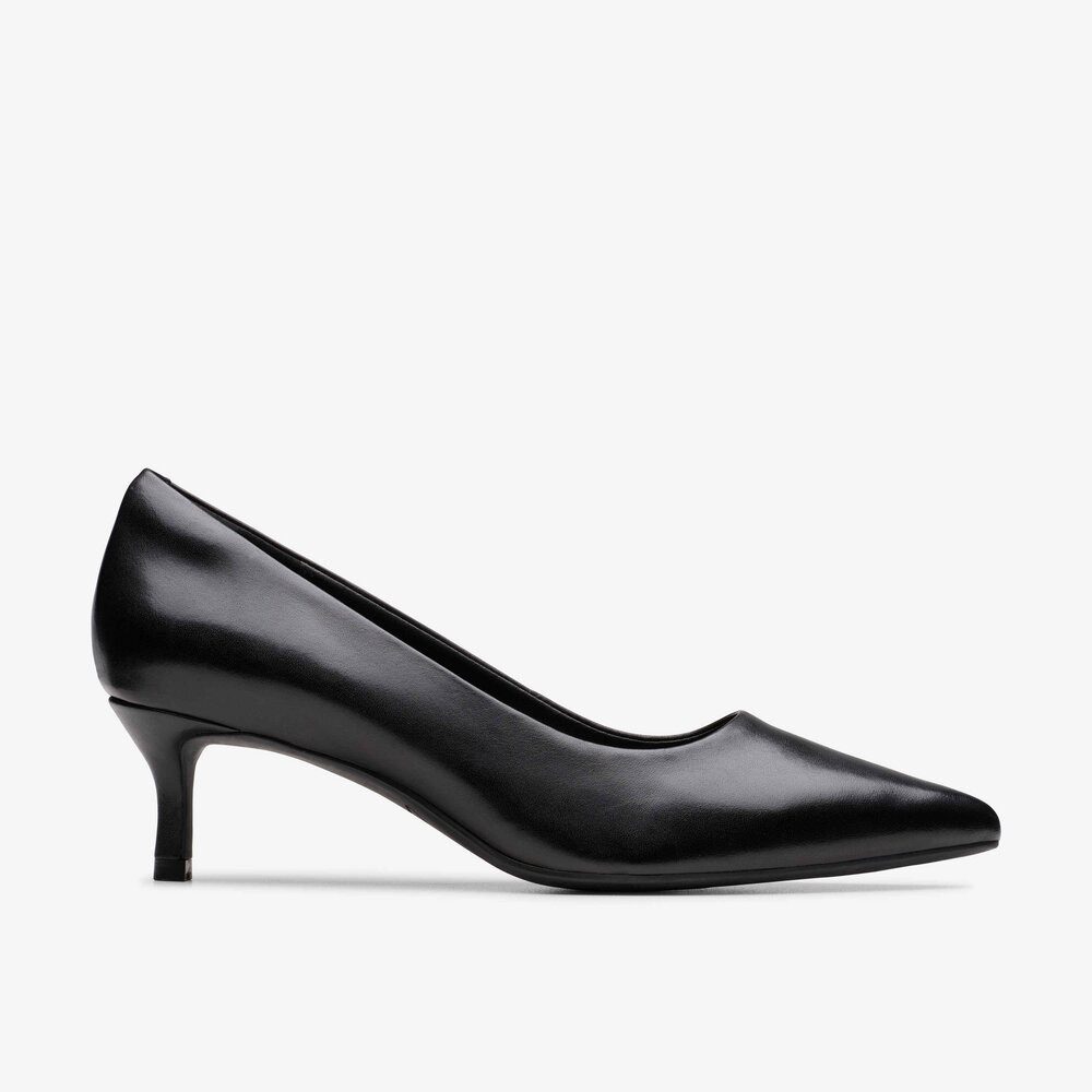 Clarks Clarks - Zarey Court Black Leather - Schwarz Ballerina
