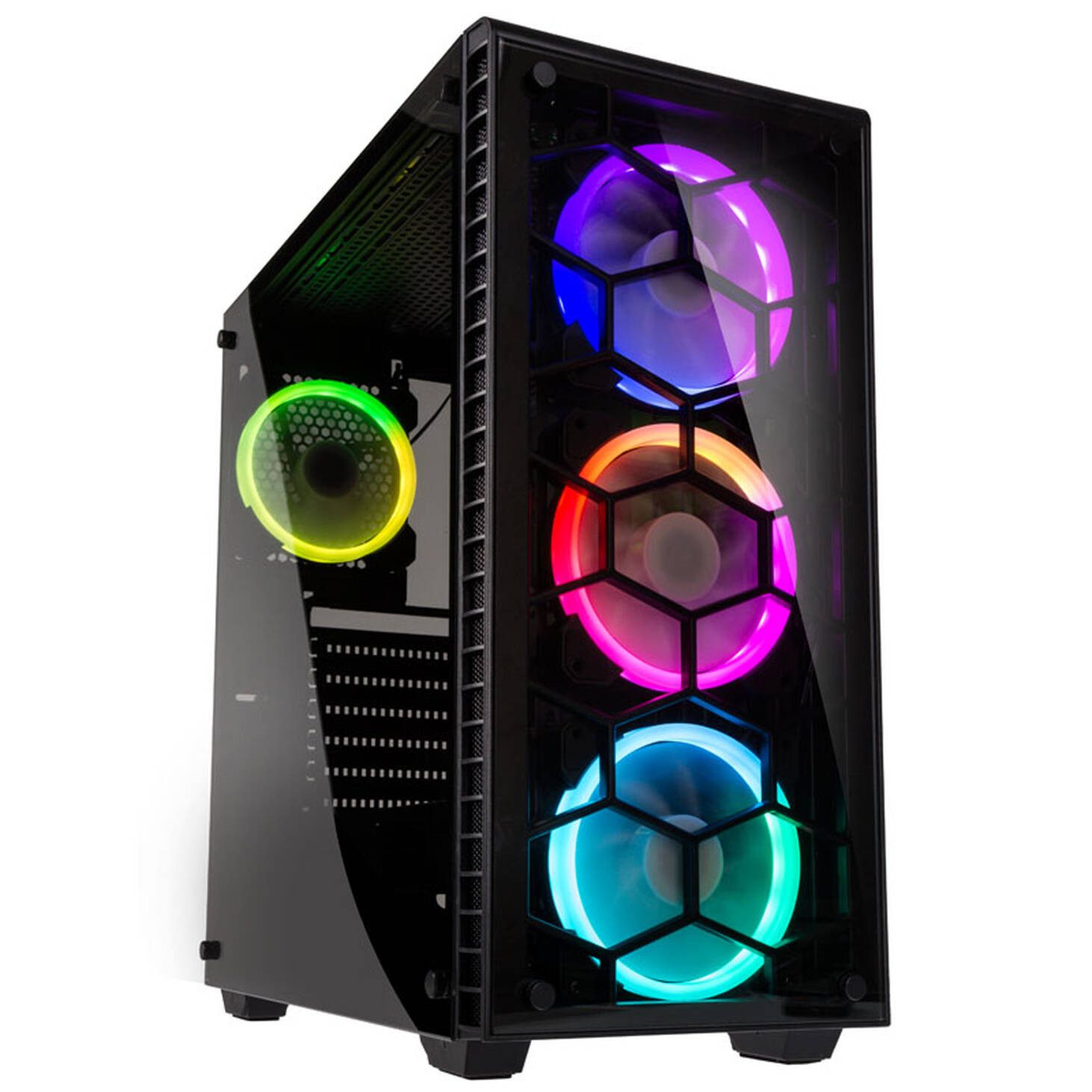 Meinpc Ryzen 7 RTX 5070 Gaming-PC (AMD Ryzen 7 5700X, RTX 5070, 32 GB RAM, 1000 GB SSD, Tower RGB, RGB - Farbe und Effekte einstellbar)